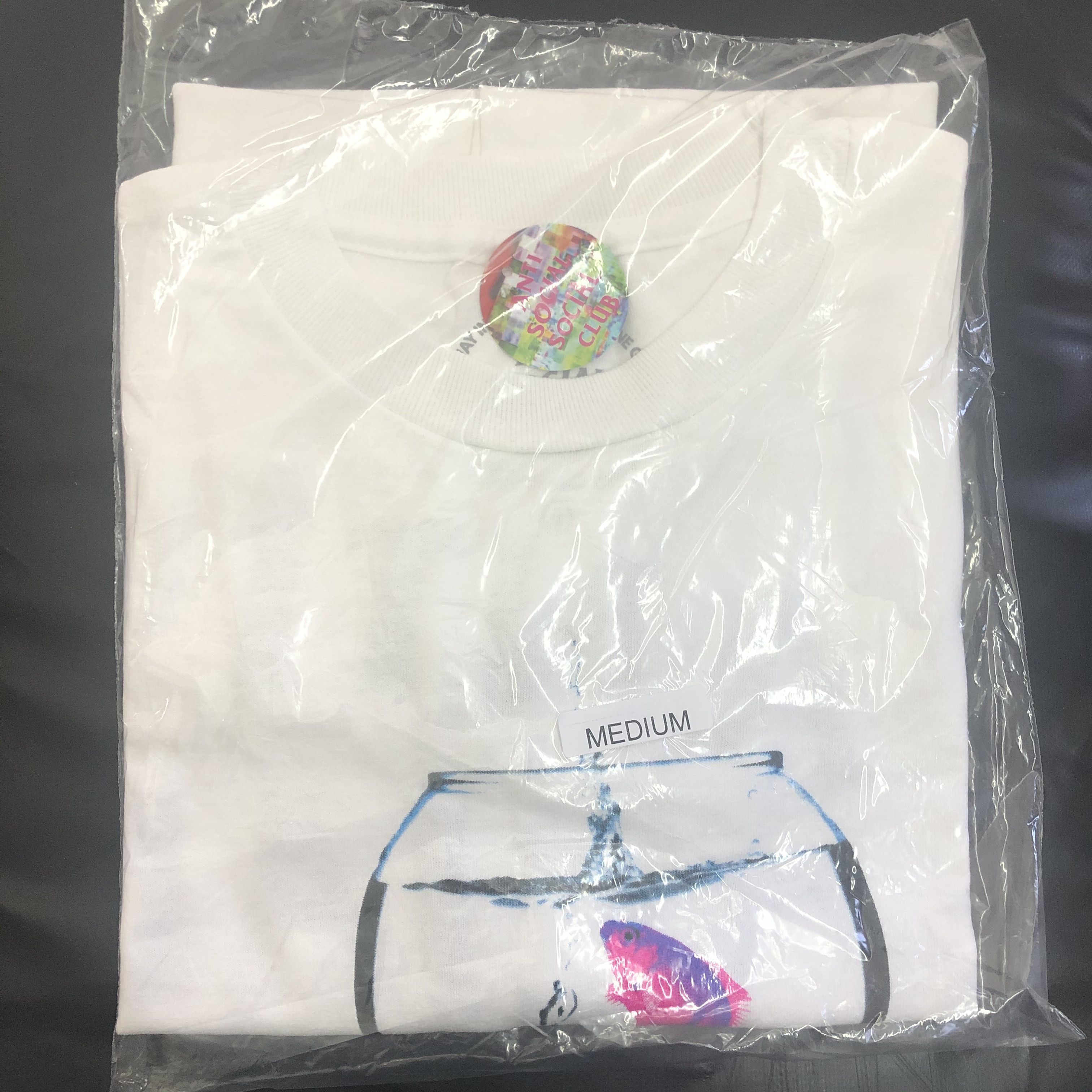 Anti Social Social Club DS SS20 ASSC Black Logo Glitter White Tee Offwhite Supreme Size US M / EU 48-50 / 2 - 1 Thumbnail