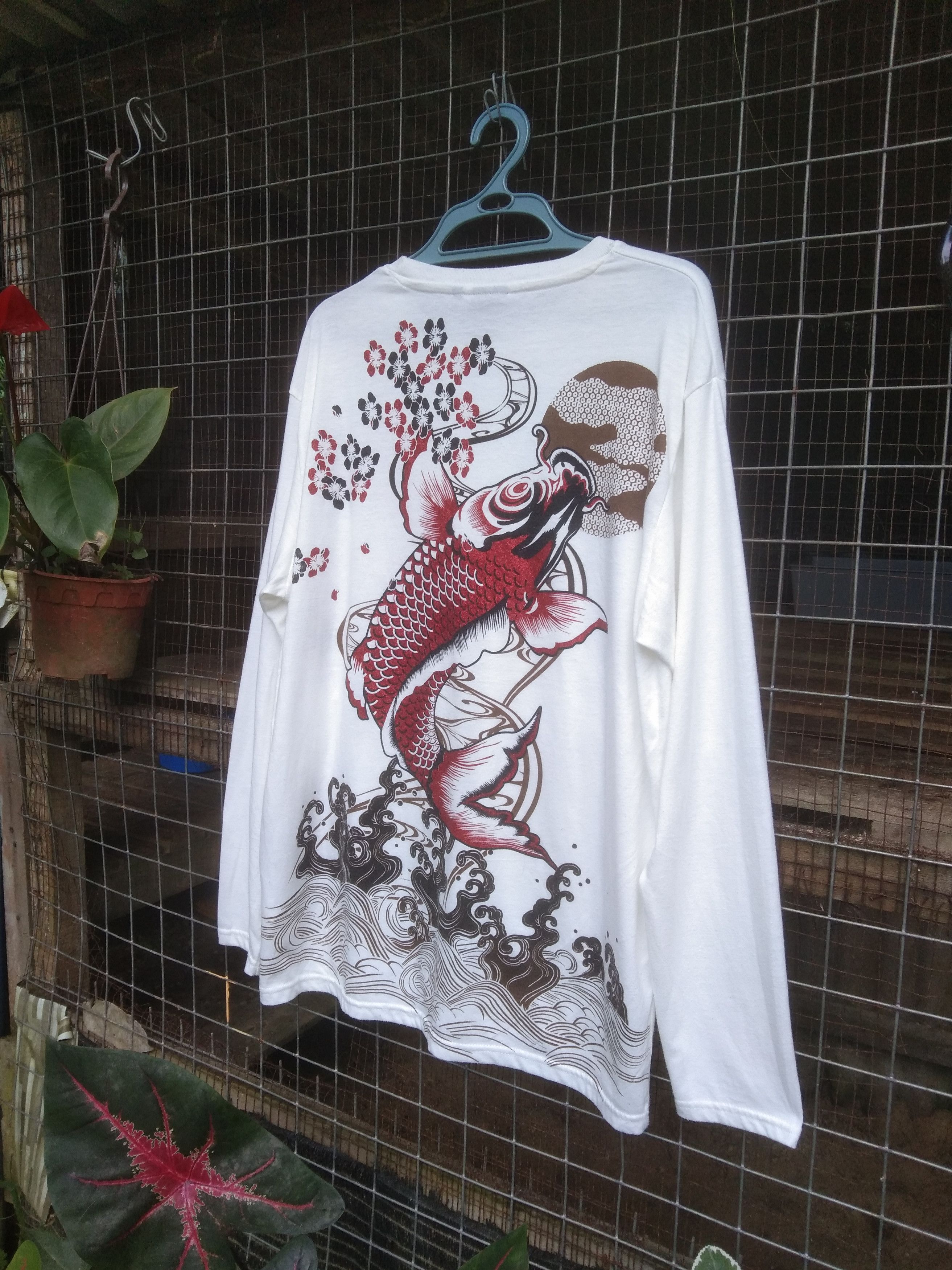 Japanese Brand VINTAGE KOI FISH SUKAJAN SHIRT Size US L / EU 52-54 / 3 - 2 Thumbnail