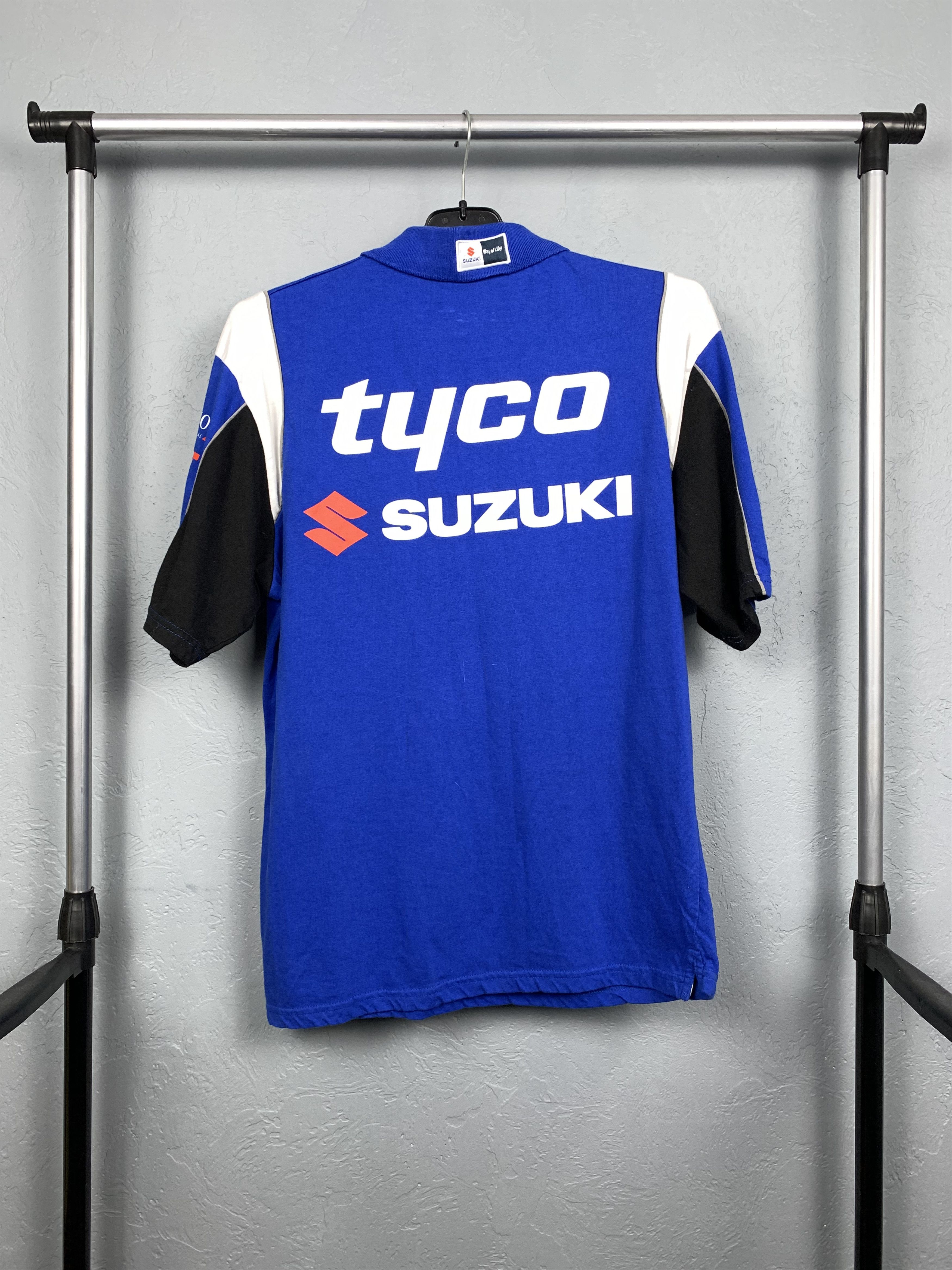 Japanese Brand × Vintage Suzuki Team Racing Mens Polo Shirt Y2K Size US M / EU 48-50 / 2 - 7 Thumbnail