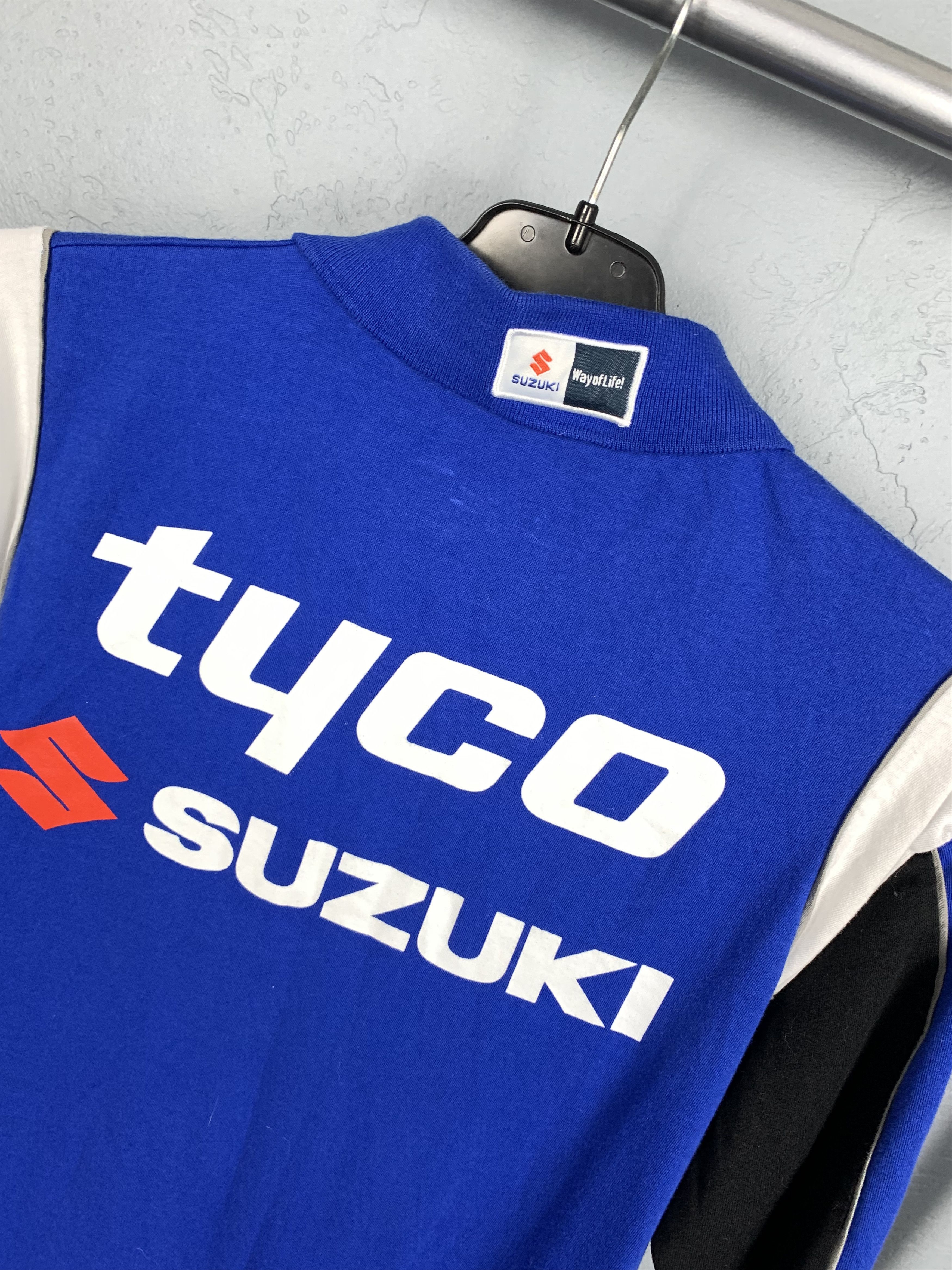 Japanese Brand × Vintage Suzuki Team Racing Mens Polo Shirt Y2K Size US M / EU 48-50 / 2 - 8 Thumbnail