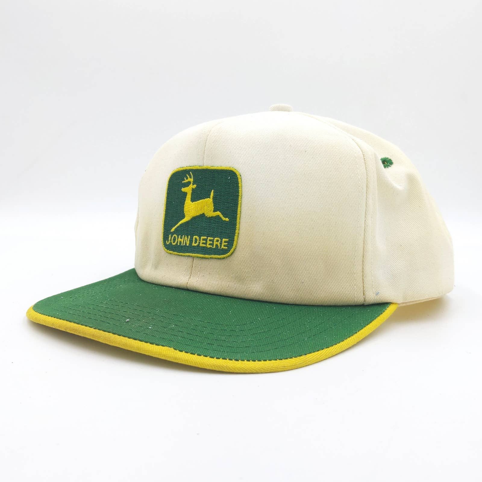 Vintage Vintage JOHN DEERE Snapback Trucker Hat Patch K-PRODUCTS Size ONE SIZE - 3 Thumbnail
