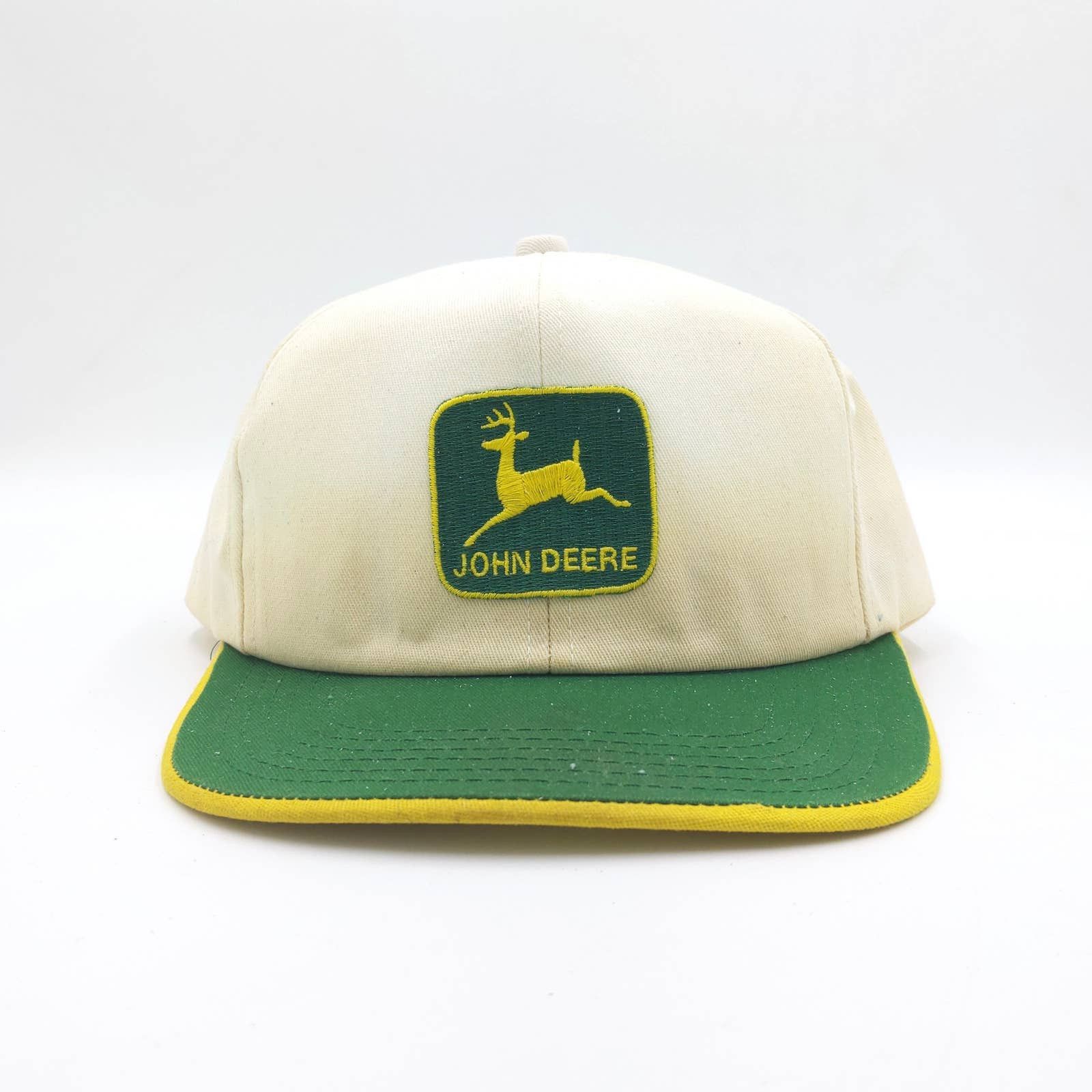 Vintage Vintage JOHN DEERE Snapback Trucker Hat Patch K-PRODUCTS Size ONE SIZE - 2 Thumbnail