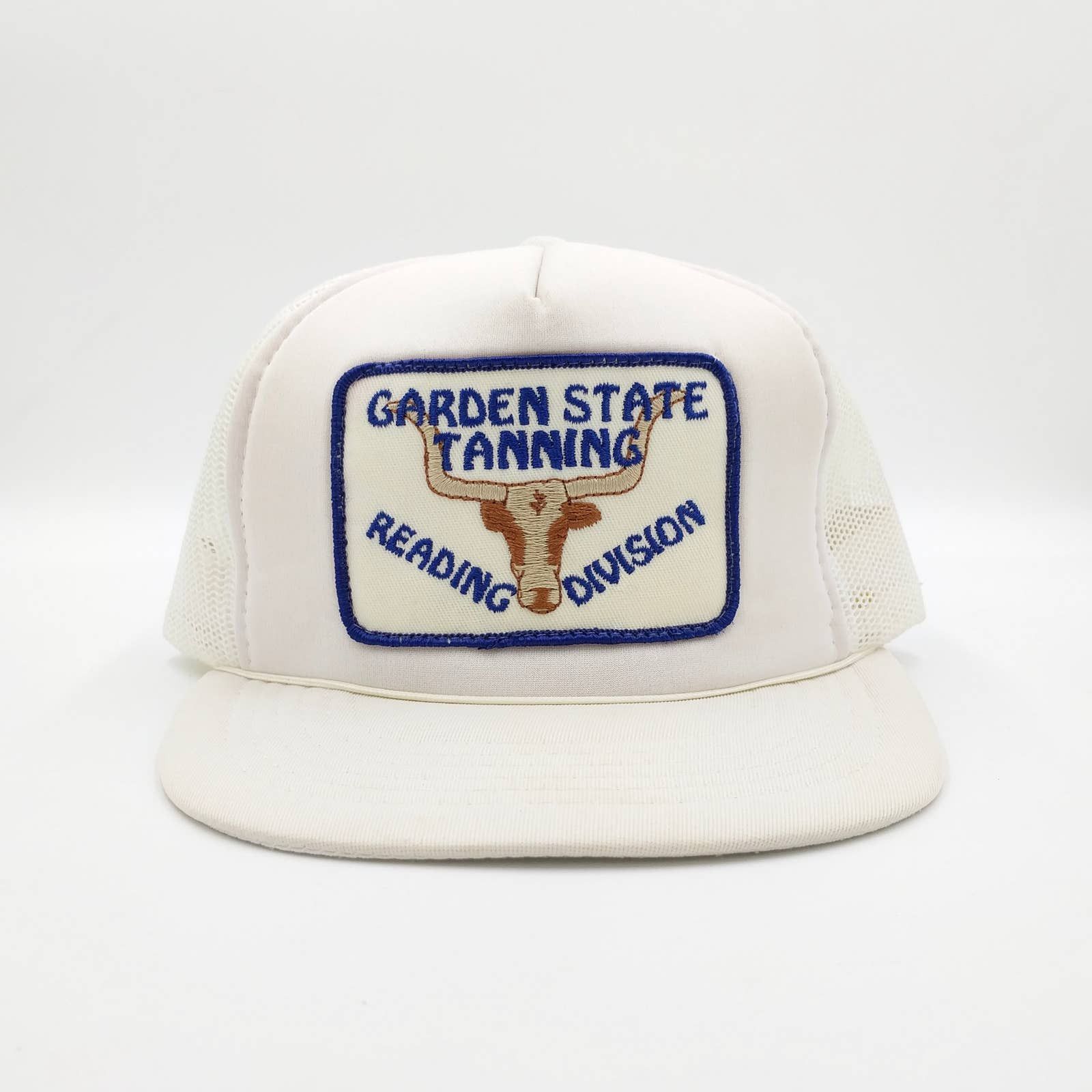 Vintage Vintage Garden State Tanning Bull Patch Snapback Trucker Hat Size ONE SIZE - 2 Thumbnail