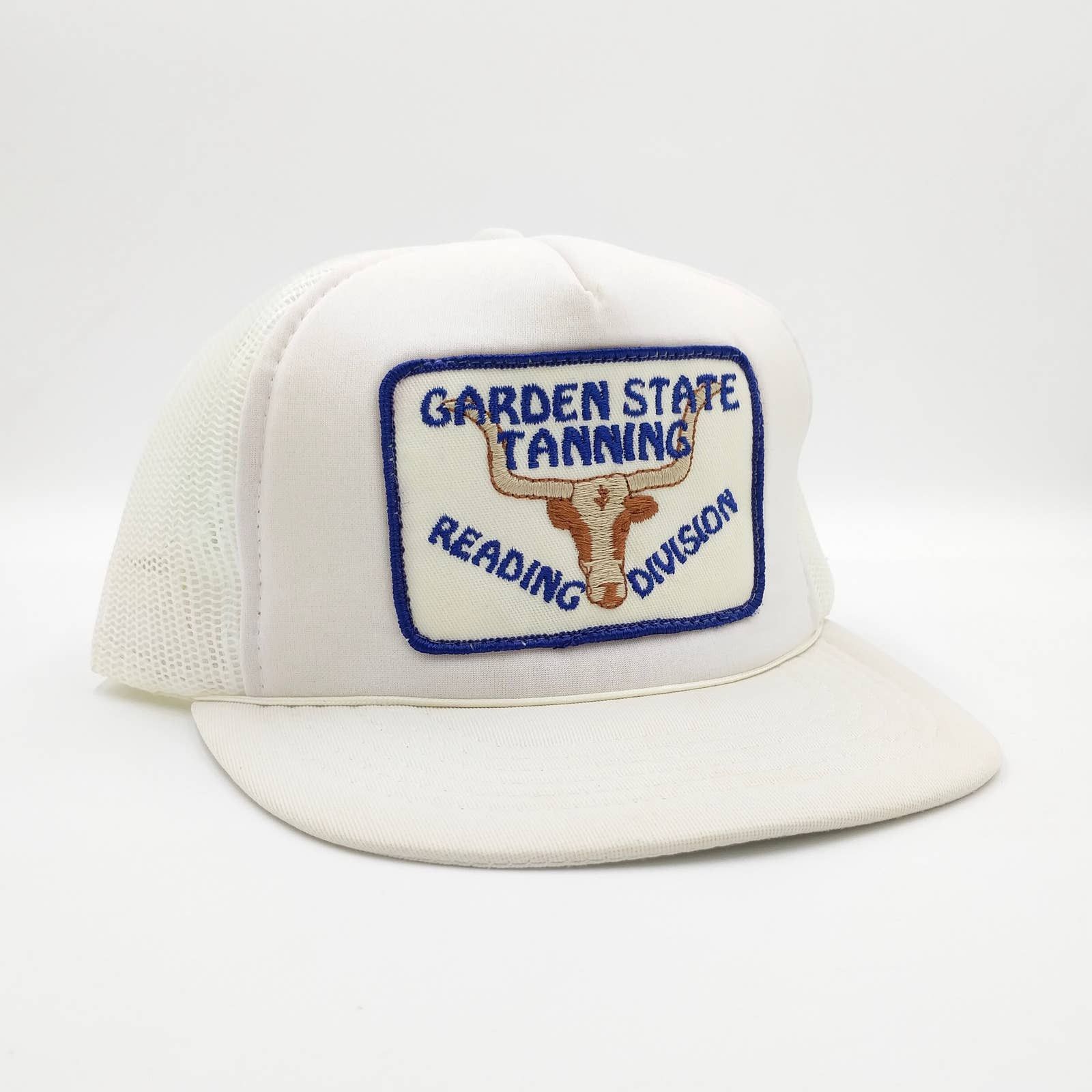 Vintage Vintage Garden State Tanning Bull Patch Snapback Trucker Hat Size ONE SIZE - 1 Thumbnail