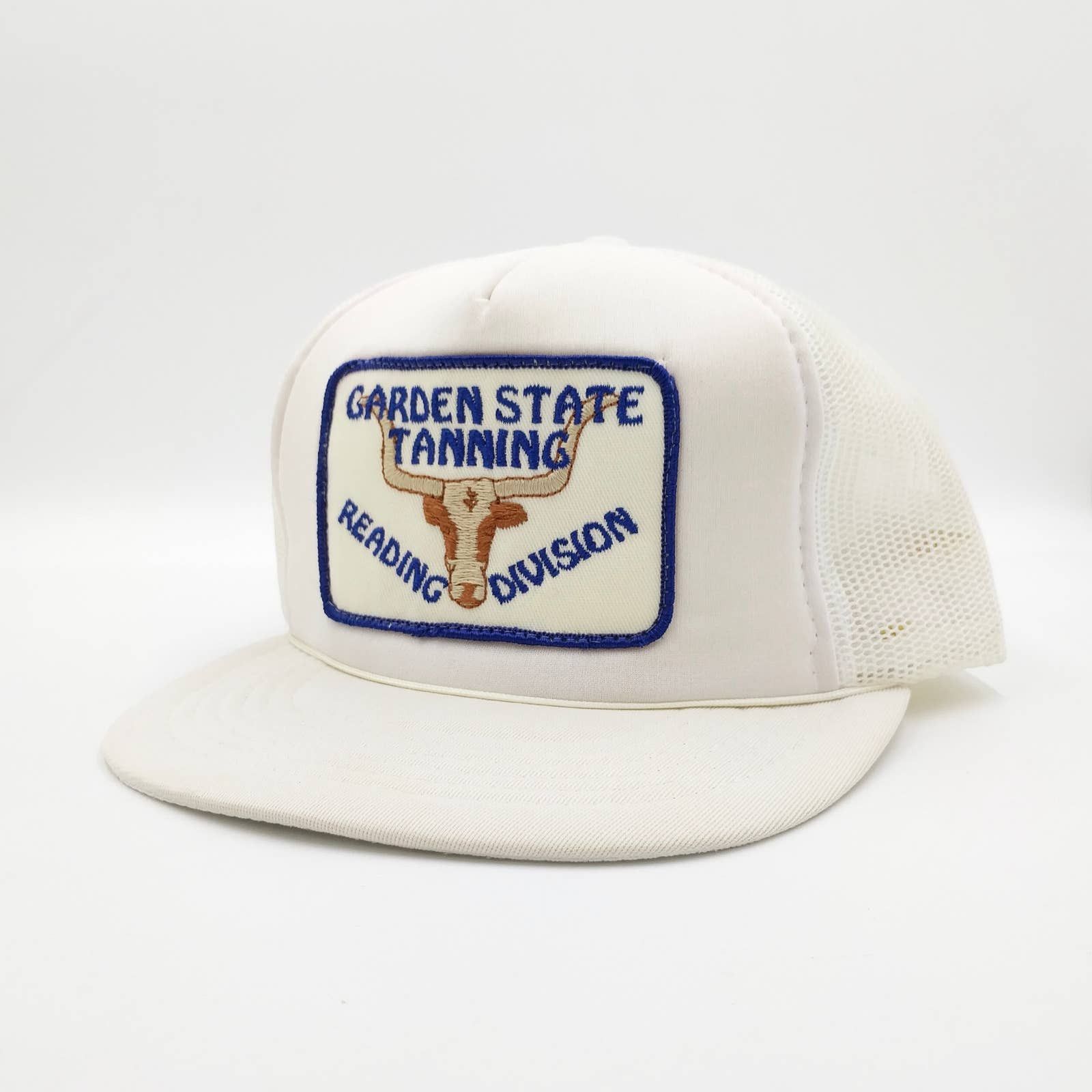 Vintage Vintage Garden State Tanning Bull Patch Snapback Trucker Hat Size ONE SIZE - 3 Thumbnail