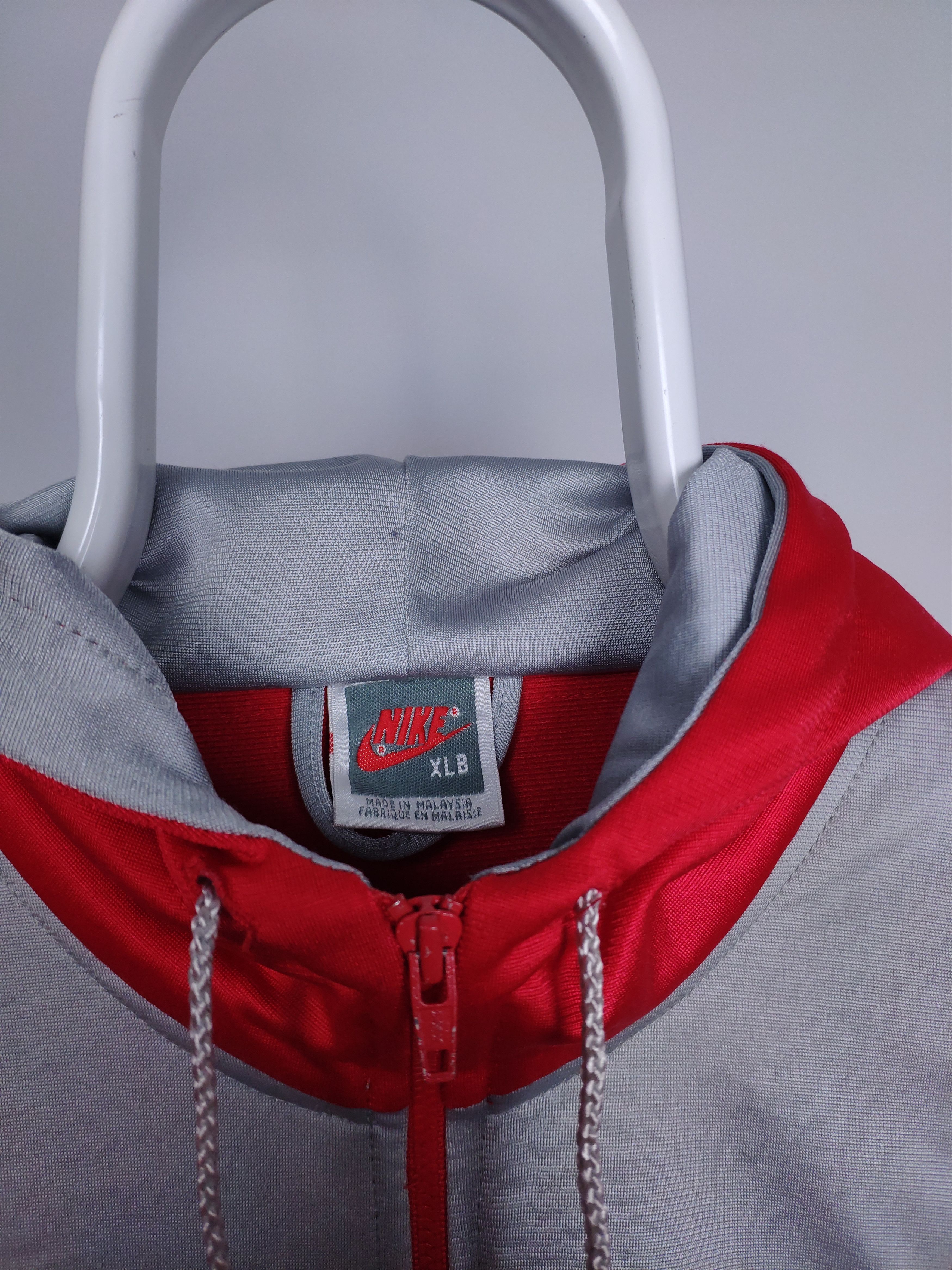 Nike × Vintage Nike vintage quarter zip sweatshirt red grey Oregon center Size US M / EU 48-50 / 2 - 4 Thumbnail