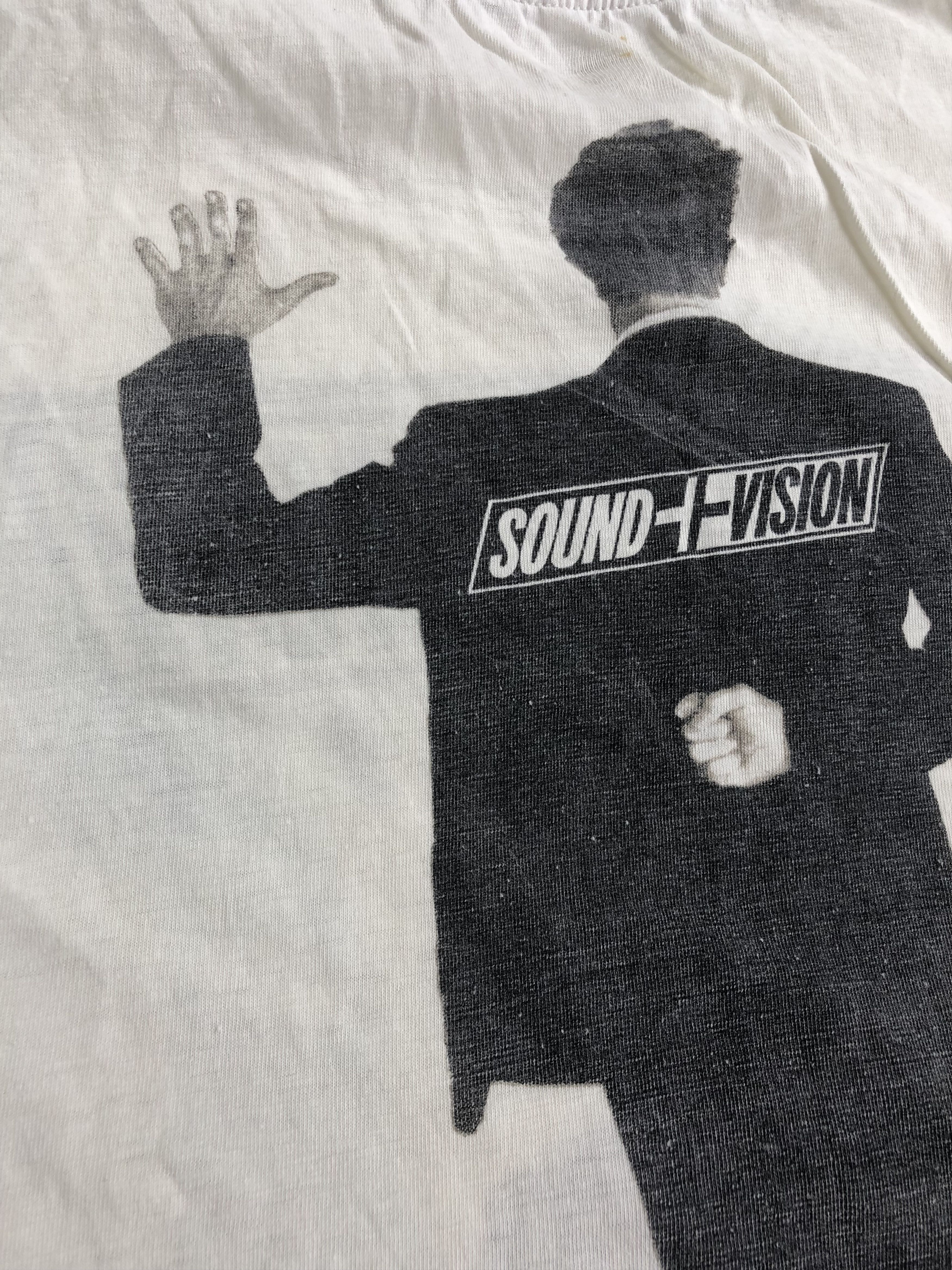 Band Tees Vintage 1990 David Bowie Sound + Vision (Iggy Pop) Size US L / EU 52-54 / 3 - 8 Thumbnail