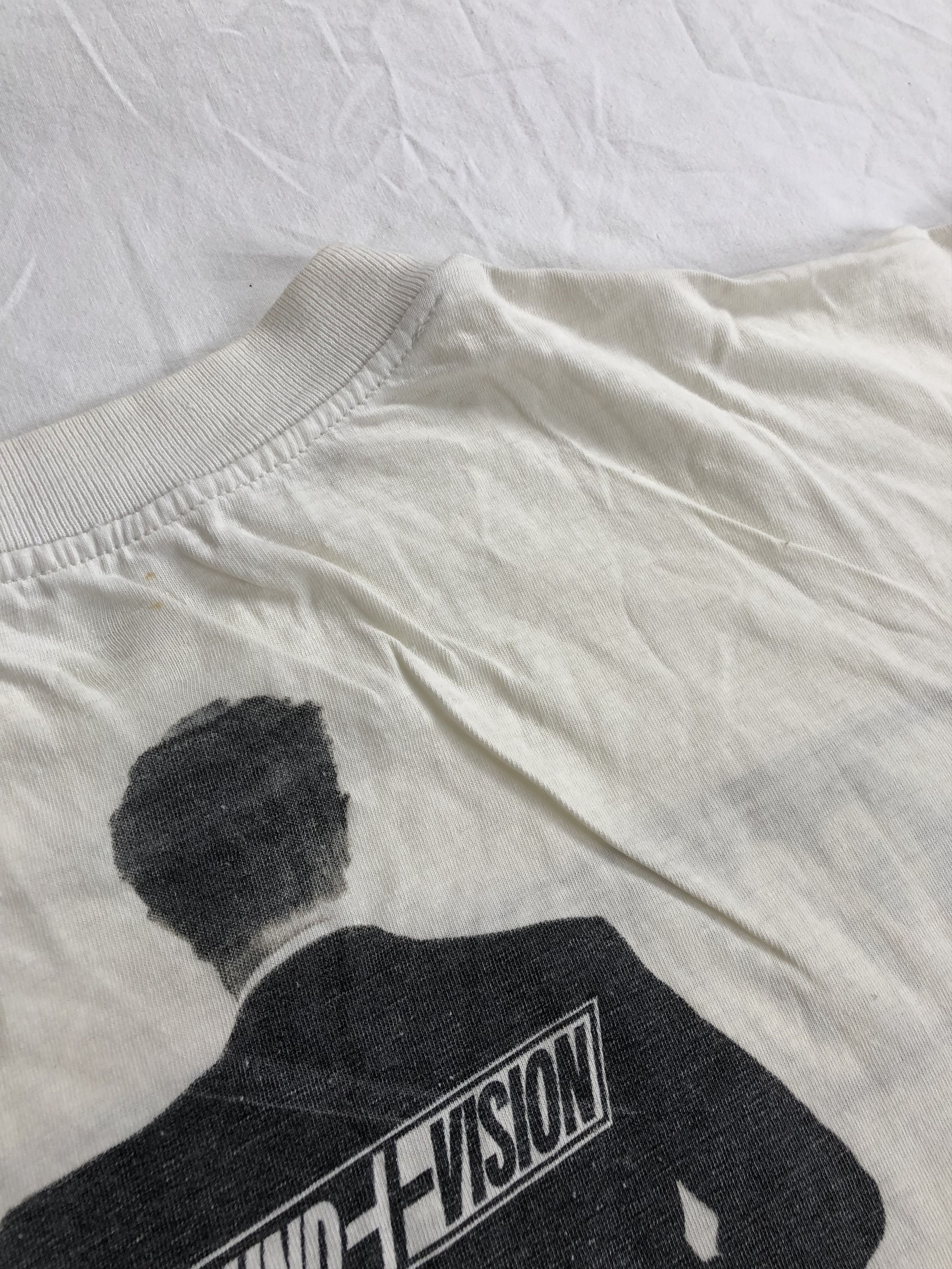 Band Tees Vintage 1990 David Bowie Sound + Vision (Iggy Pop) Size US L / EU 52-54 / 3 - 11 Thumbnail