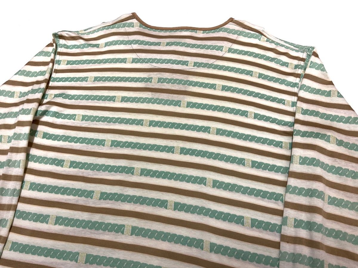 Celine Vintage 90's Celine Paris Stripe Long Sleeve Shirt Size US M / EU 48-50 / 2 - 4 Thumbnail