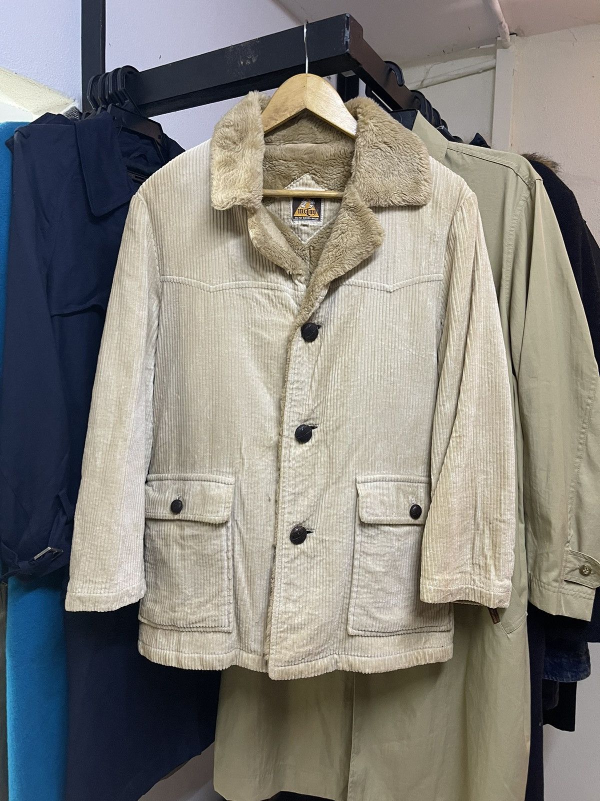 image of The Real Mccoys x Vintage The Real Mccoy Sherling Corduroy Jacket, Men's (Size Medium)