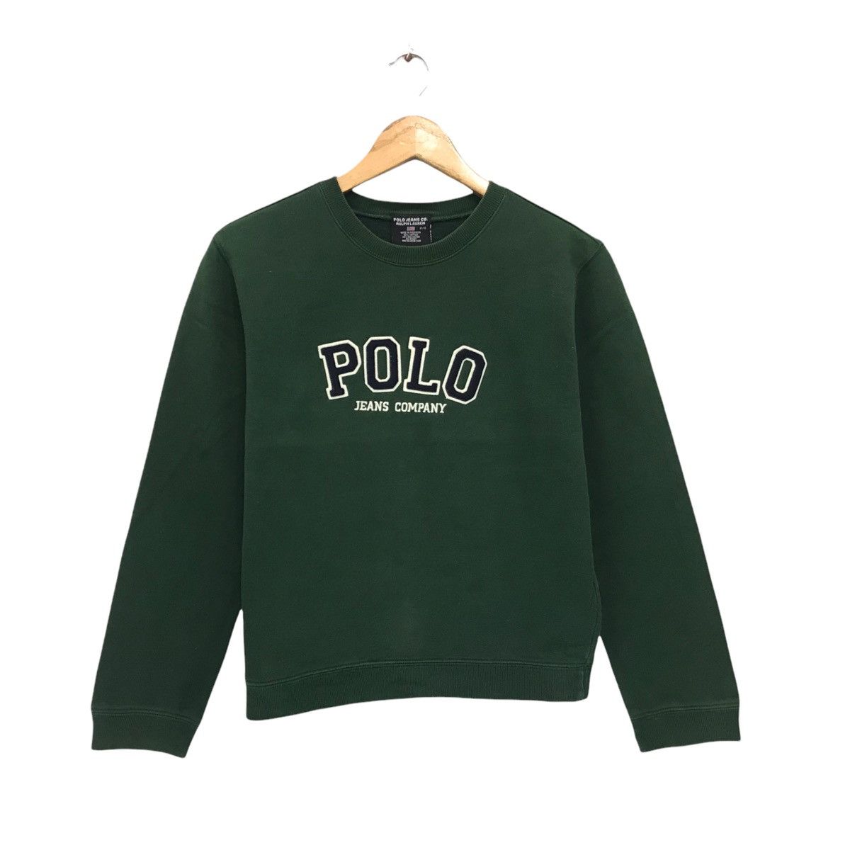 image of Polo Ralph Lauren x Sports Specialties Vintage Polo Jeans Ralph Laurent Big Logo Sweatshirt in Gree