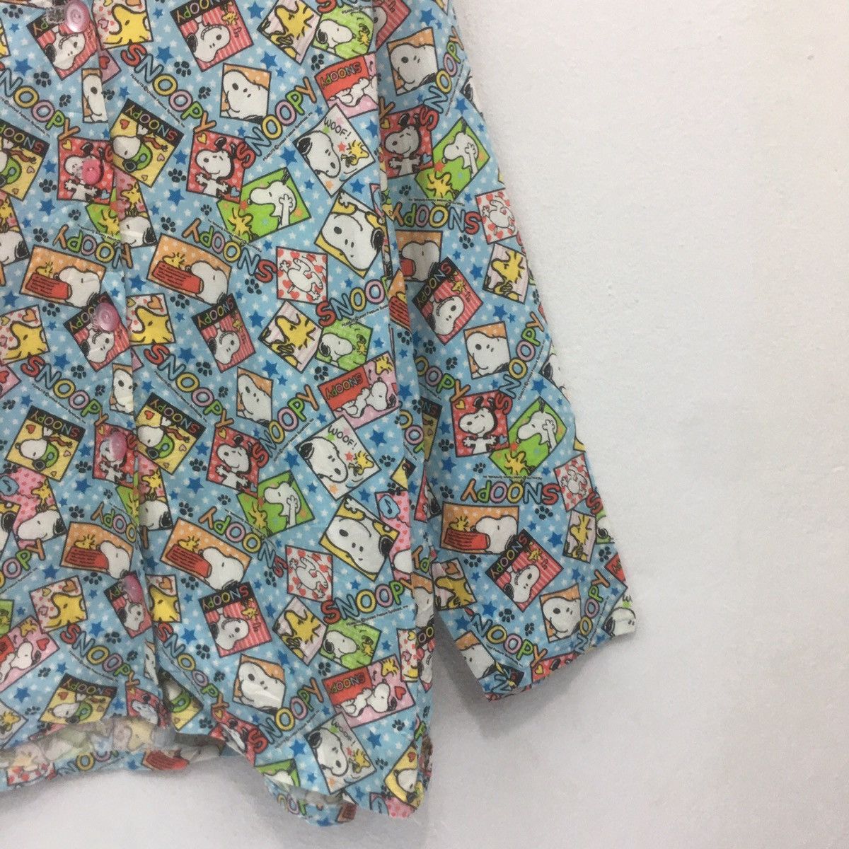Cartoon Network × Peanuts × Vintage Rare!! FullPrint Peanuts Snoopy Flannel Shirt Sweatshirt Size US M / EU 48-50 / 2 - 3 Thumbnail