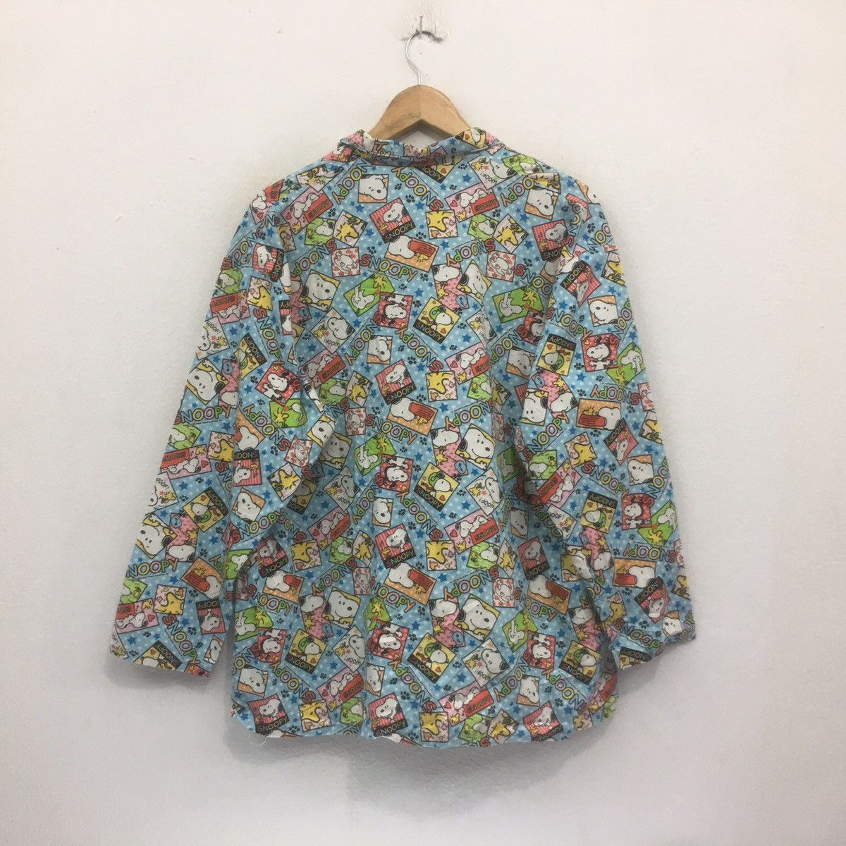 Cartoon Network × Peanuts × Vintage Rare!! FullPrint Peanuts Snoopy Flannel Shirt Sweatshirt Size US M / EU 48-50 / 2 - 4 Thumbnail