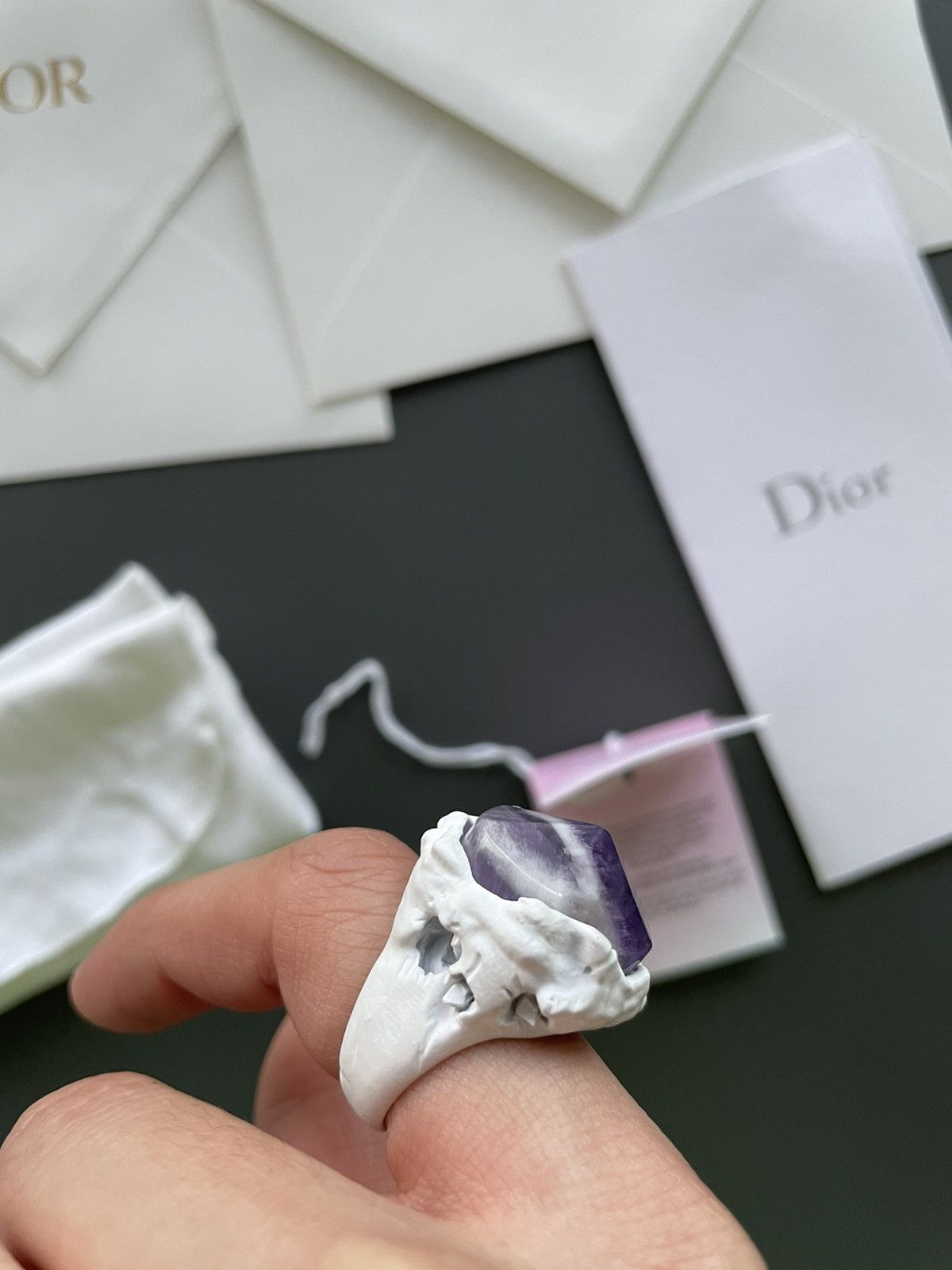 Daniel Arsham × Dior $2K Value Rare Super Runway Dior Ring Limited Edition Size ONE SIZE - 7 Thumbnail
