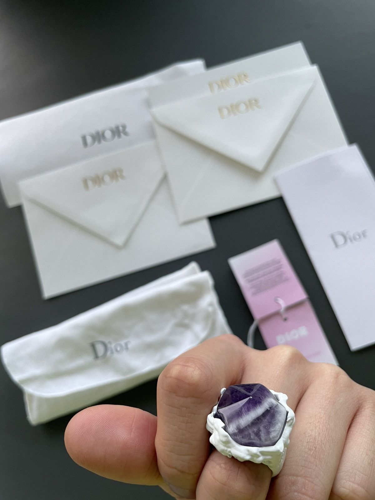 Daniel Arsham × Dior $2K Value Rare Super Runway Dior Ring Limited Edition Size ONE SIZE - 9 Thumbnail