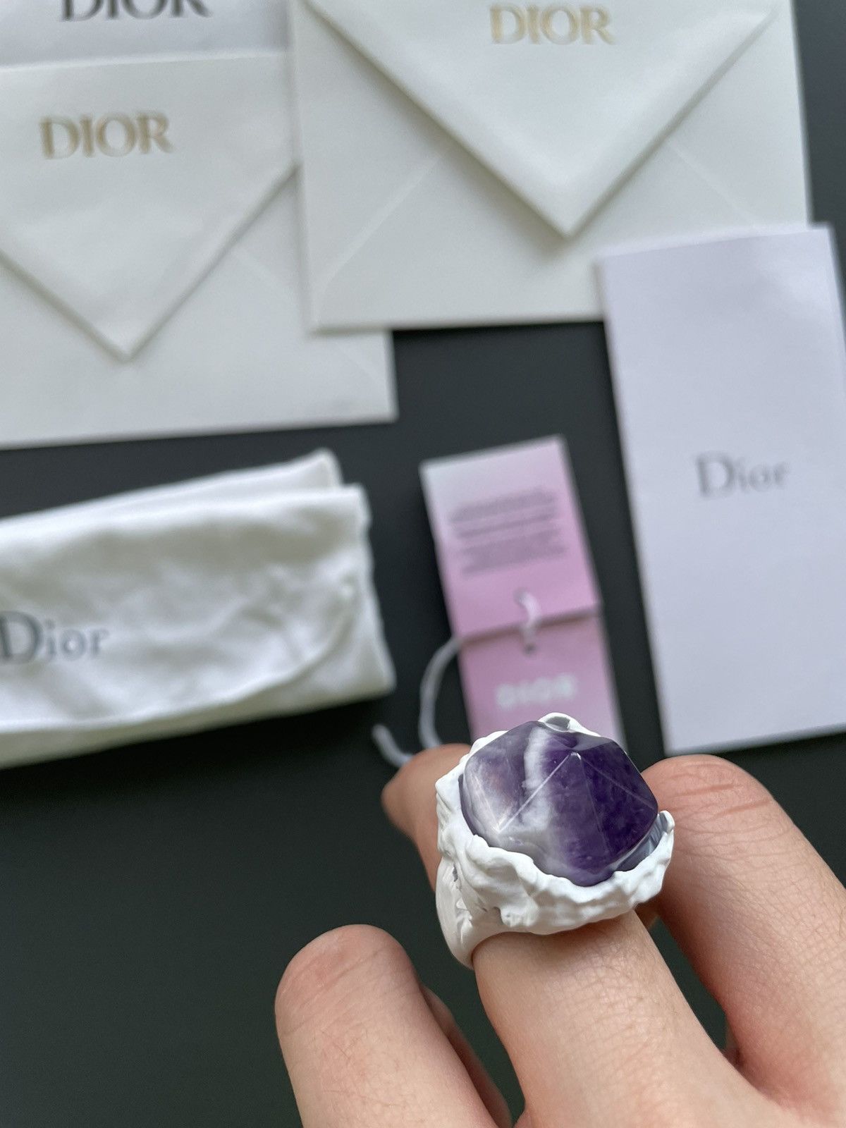Daniel Arsham × Dior $2K Value Rare Super Runway Dior Ring Limited Edition Size ONE SIZE - 6 Thumbnail