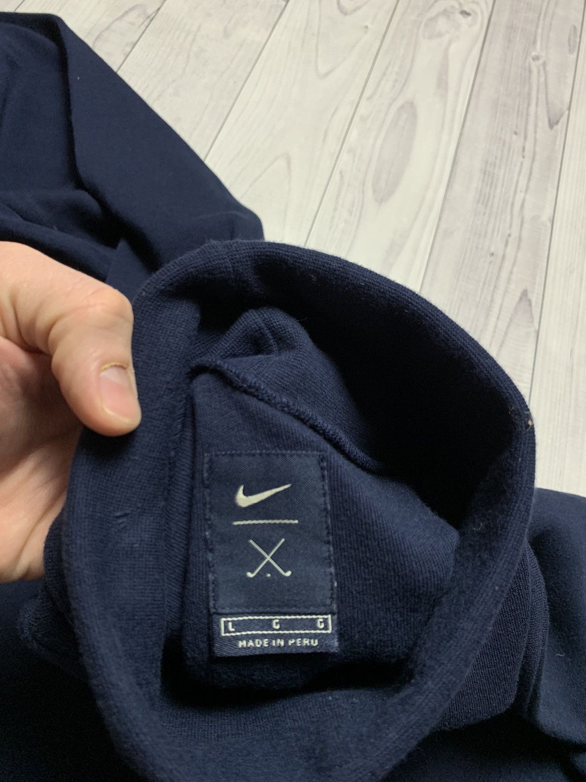 Nike × Vintage Vintage Nike turtleneck sweatshirt logo size XL Size US XL / EU 56 / 4 - 3 Thumbnail