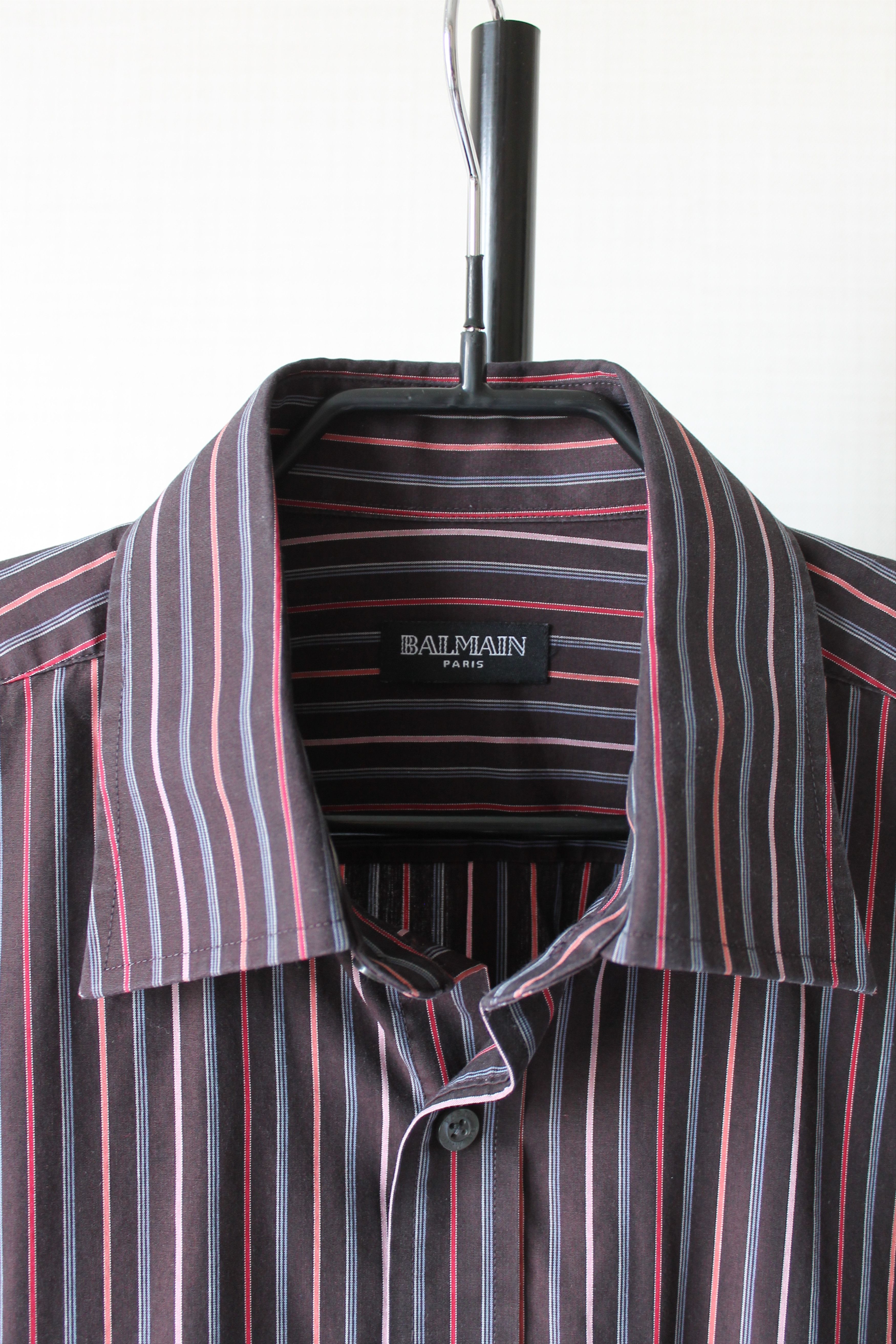Balmain BALMAIN Striped Shirt long sleeve Cotton Size US L / EU 52-54 / 3 - 2 Thumbnail