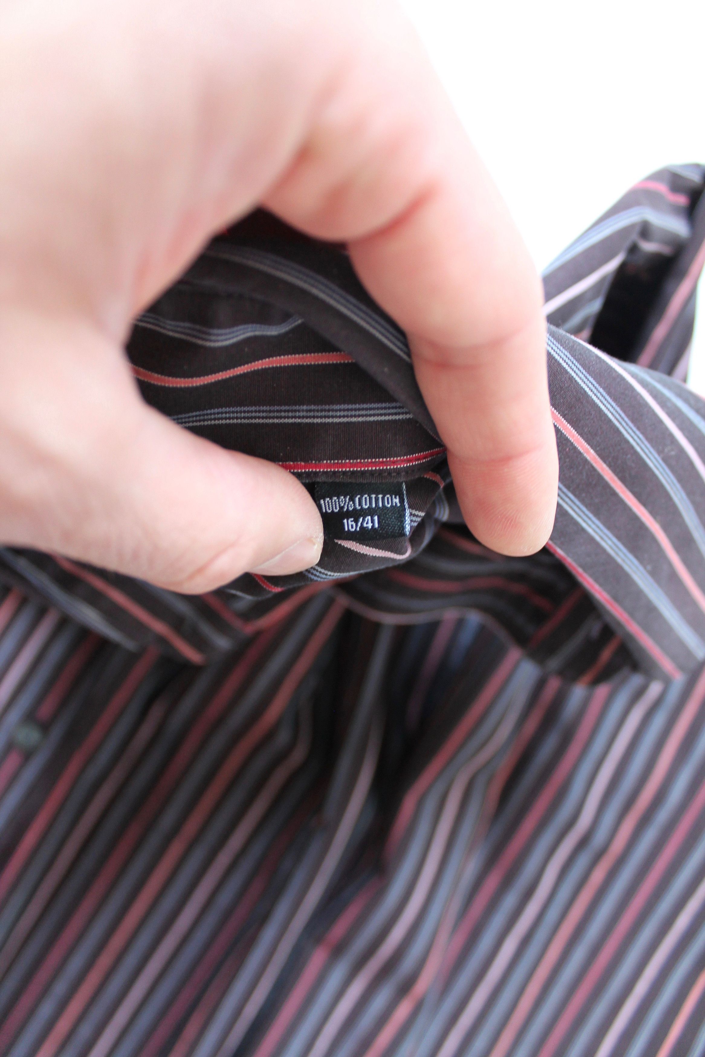Balmain BALMAIN Striped Shirt long sleeve Cotton Size US L / EU 52-54 / 3 - 8 Thumbnail