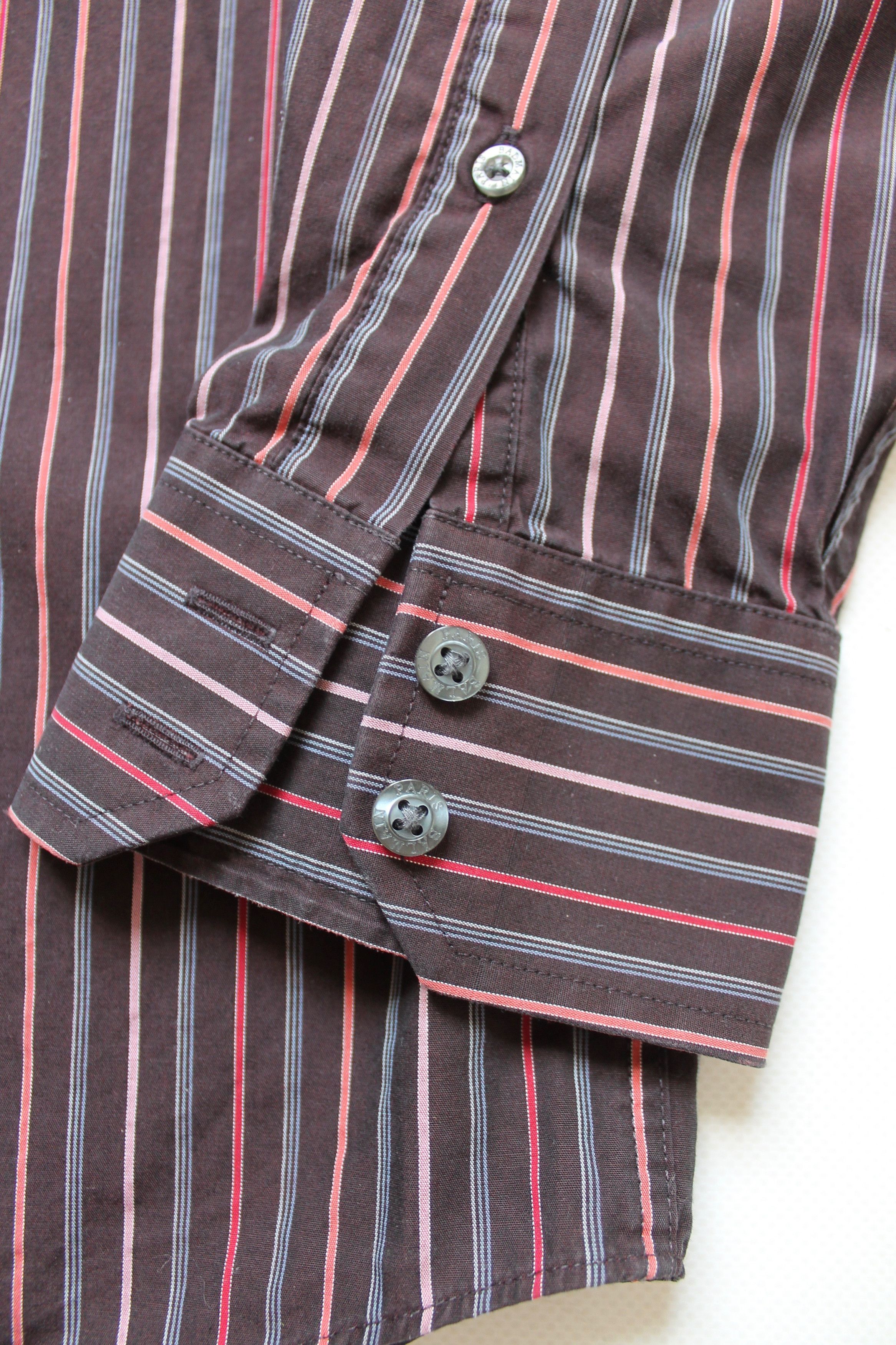 Balmain BALMAIN Striped Shirt long sleeve Cotton Size US L / EU 52-54 / 3 - 11 Thumbnail