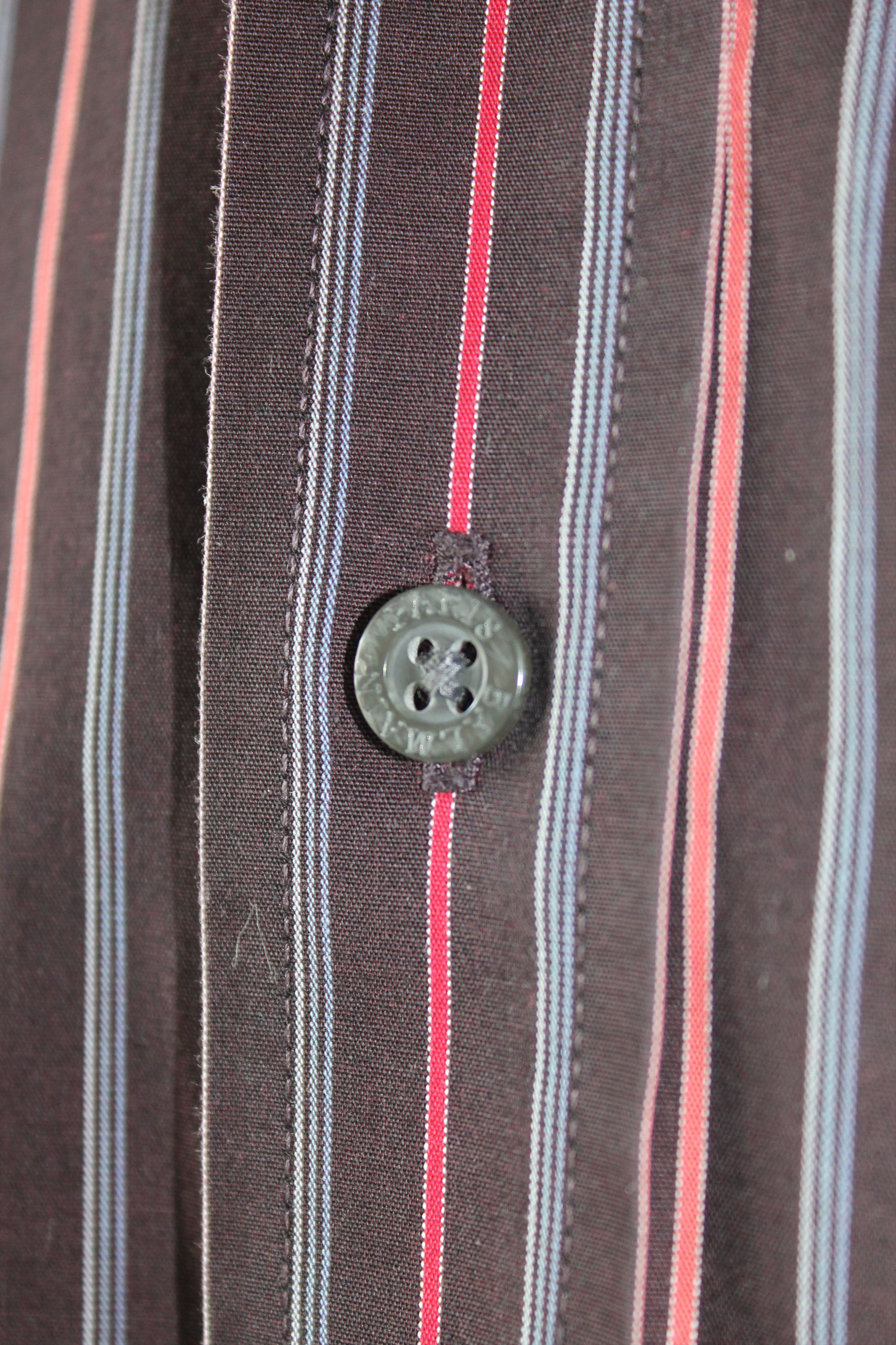 Balmain BALMAIN Striped Shirt long sleeve Cotton Size US L / EU 52-54 / 3 - 6 Thumbnail
