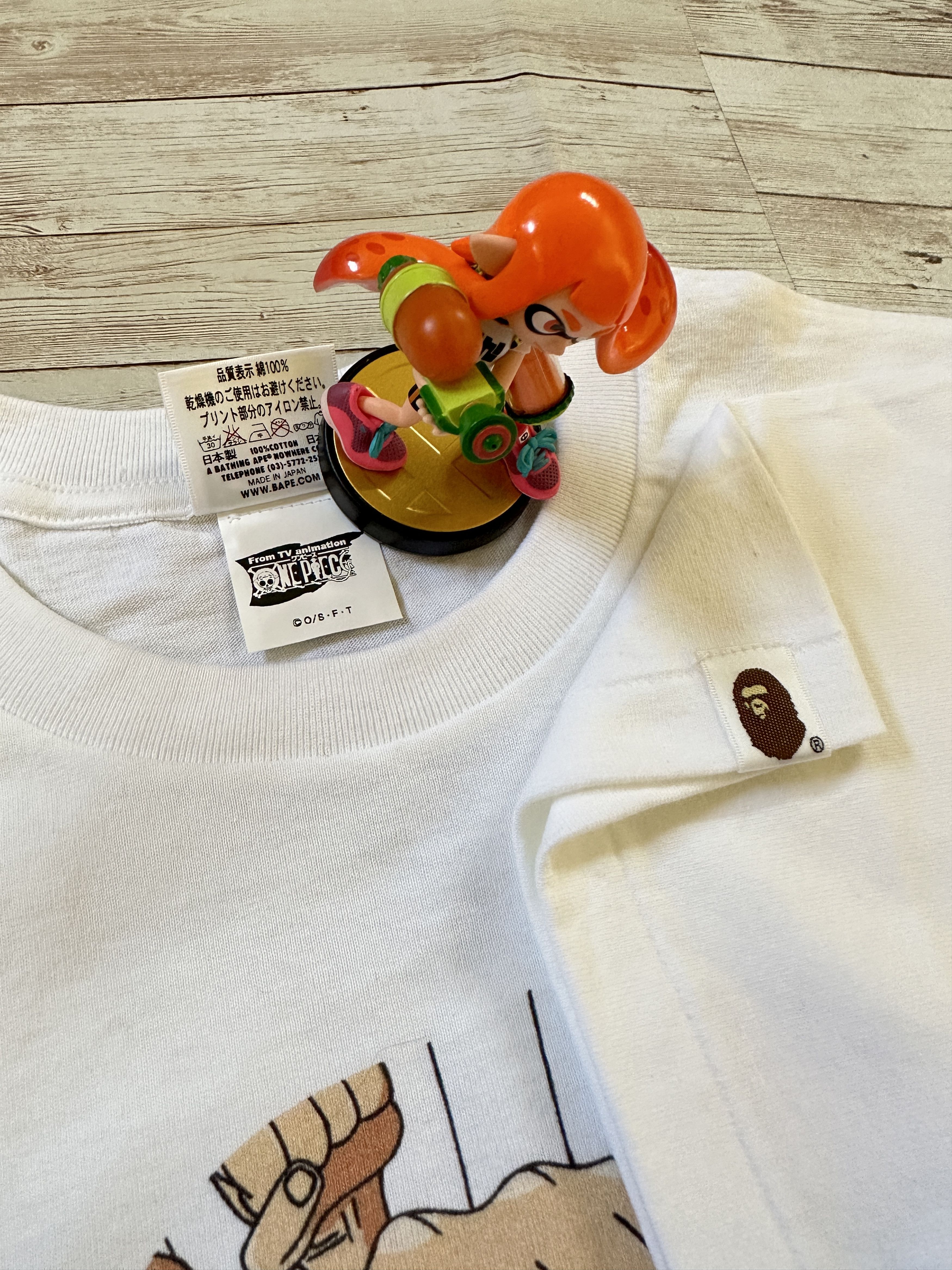 Bape One Piece Luffy Gum Gum Gatling Tee Size US M / EU 48-50 / 2 - 4 Thumbnail