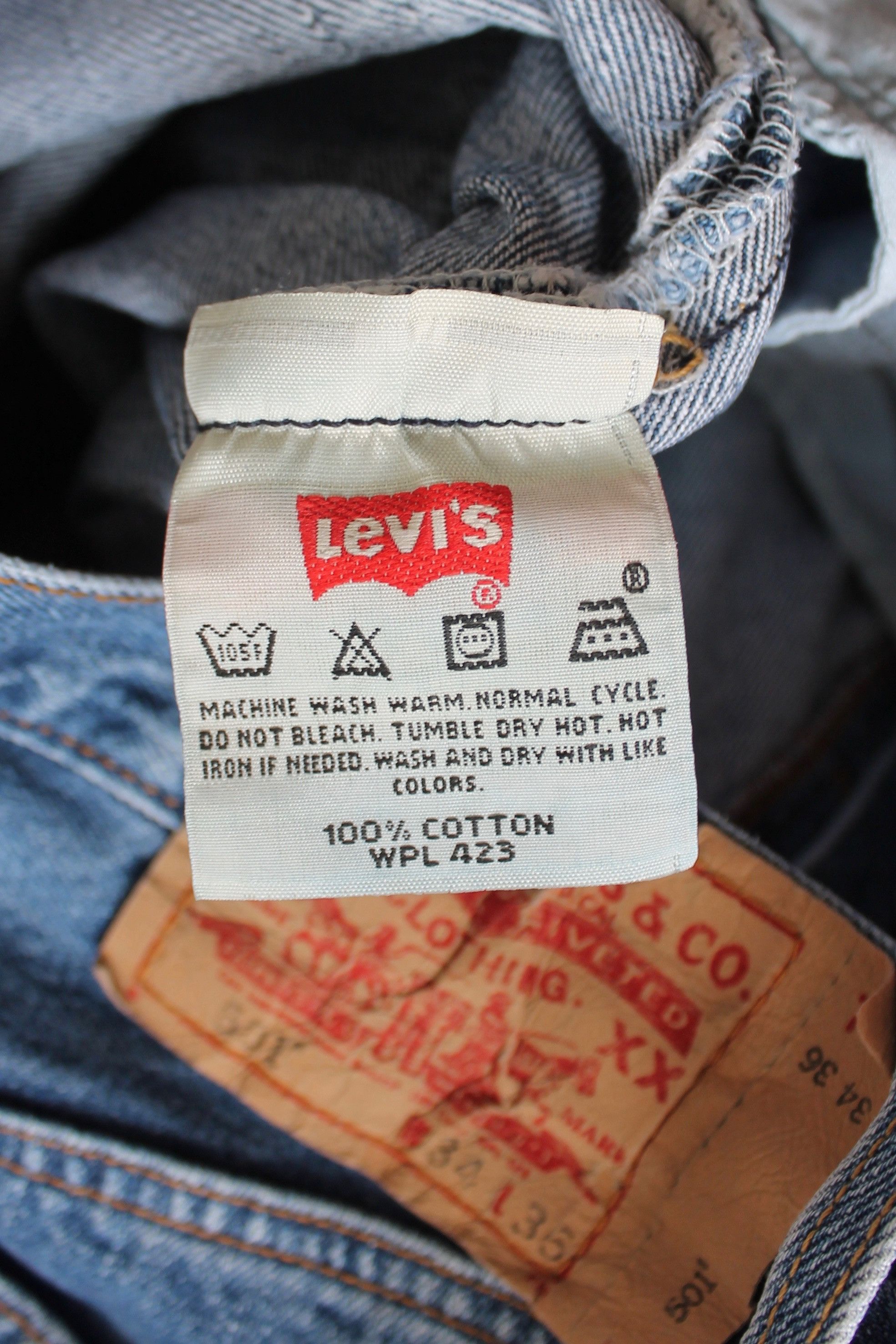 Levi's 1993 RARE Levi's 501 blue denim Pants Long 36 Kurt Cobain Size US 34 / EU 50 - 10 Thumbnail