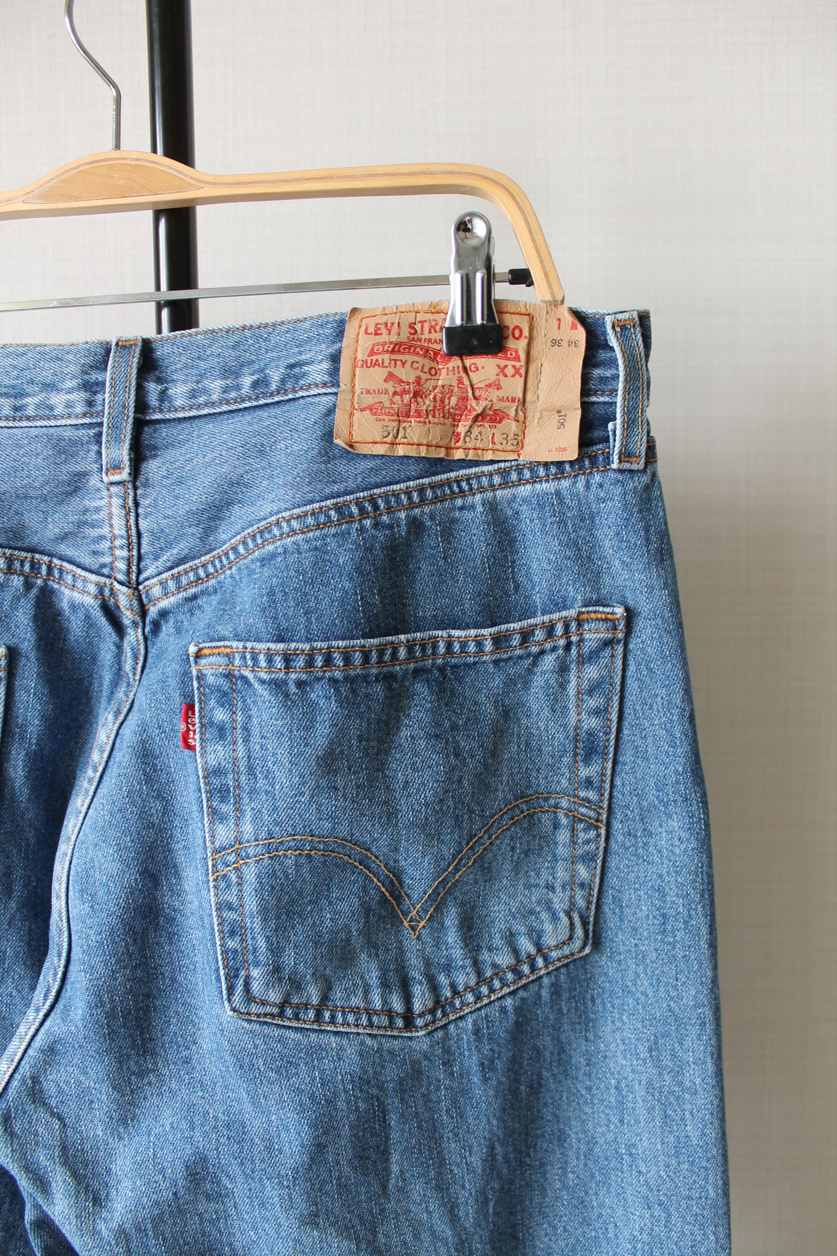 Levi's 1993 RARE Levi's 501 blue denim Pants Long 36 Kurt Cobain Size US 34 / EU 50 - 4 Thumbnail