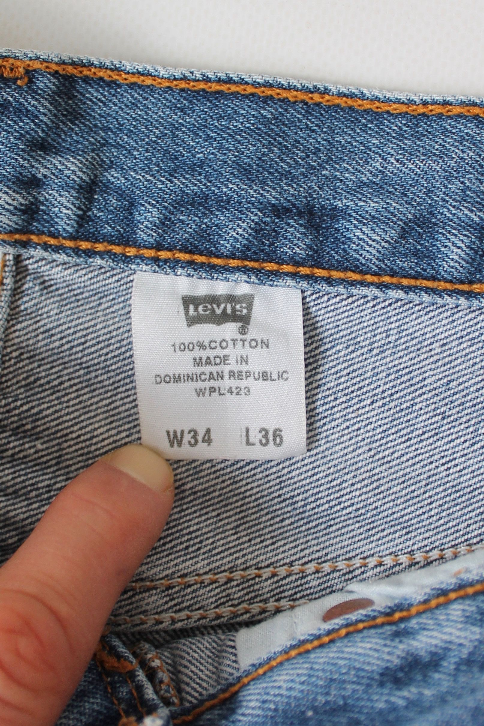Levi's 1993 RARE Levi's 501 blue denim Pants Long 36 Kurt Cobain Size US 34 / EU 50 - 9 Thumbnail