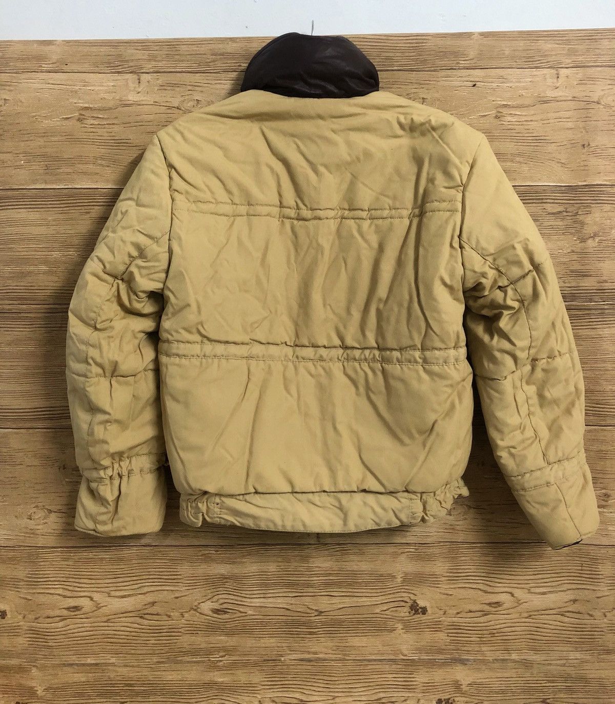 🔥Steals🔥 Vintage Leather Biker Jacket Reversible Puffer S