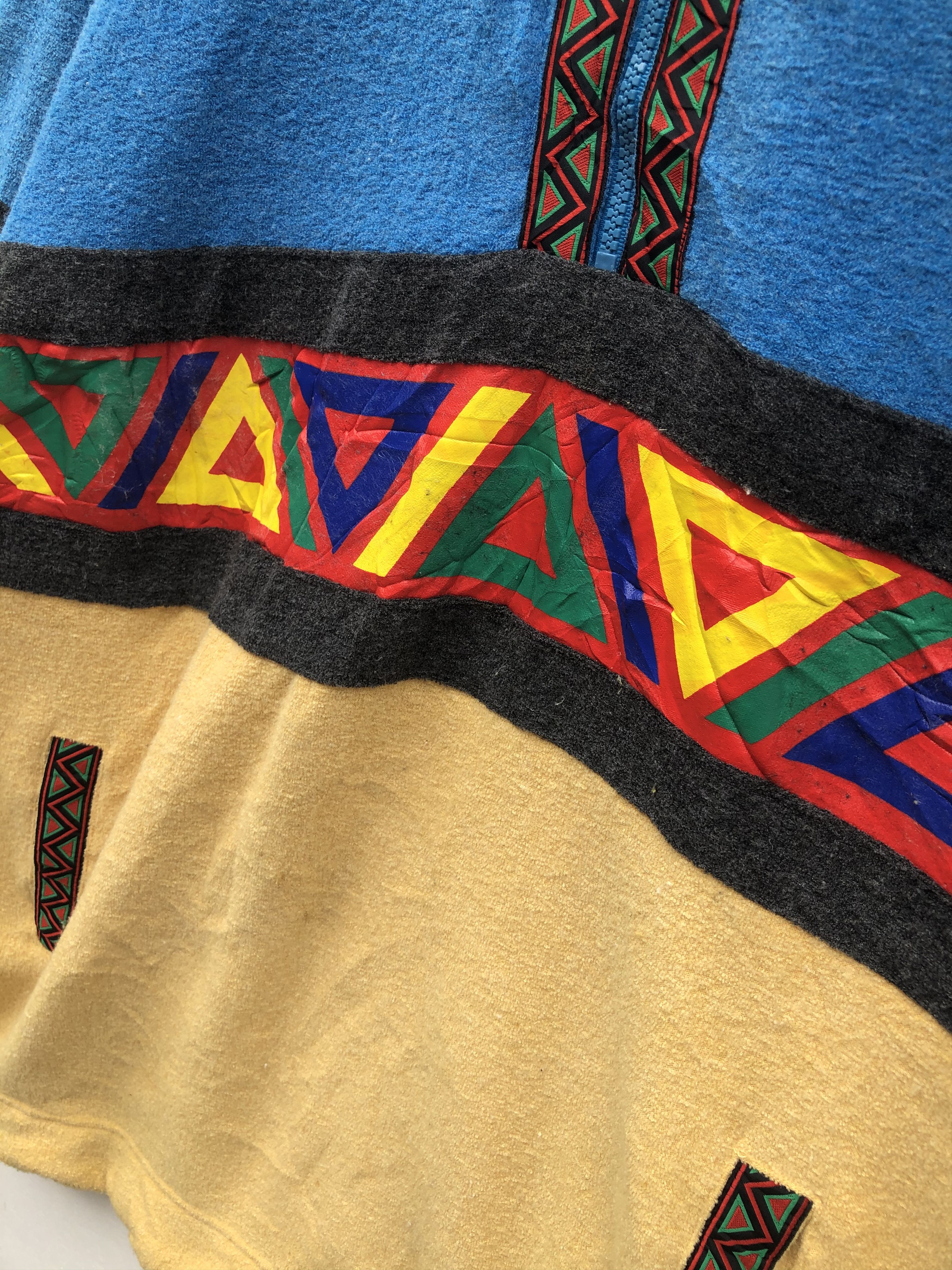 Japanese Brand × Vintage VINTAGE NAVAJO STYLE PATTERN FLEECE HALFZIPPER PULLOVER Size US L / EU 52-54 / 3 - 5 Thumbnail