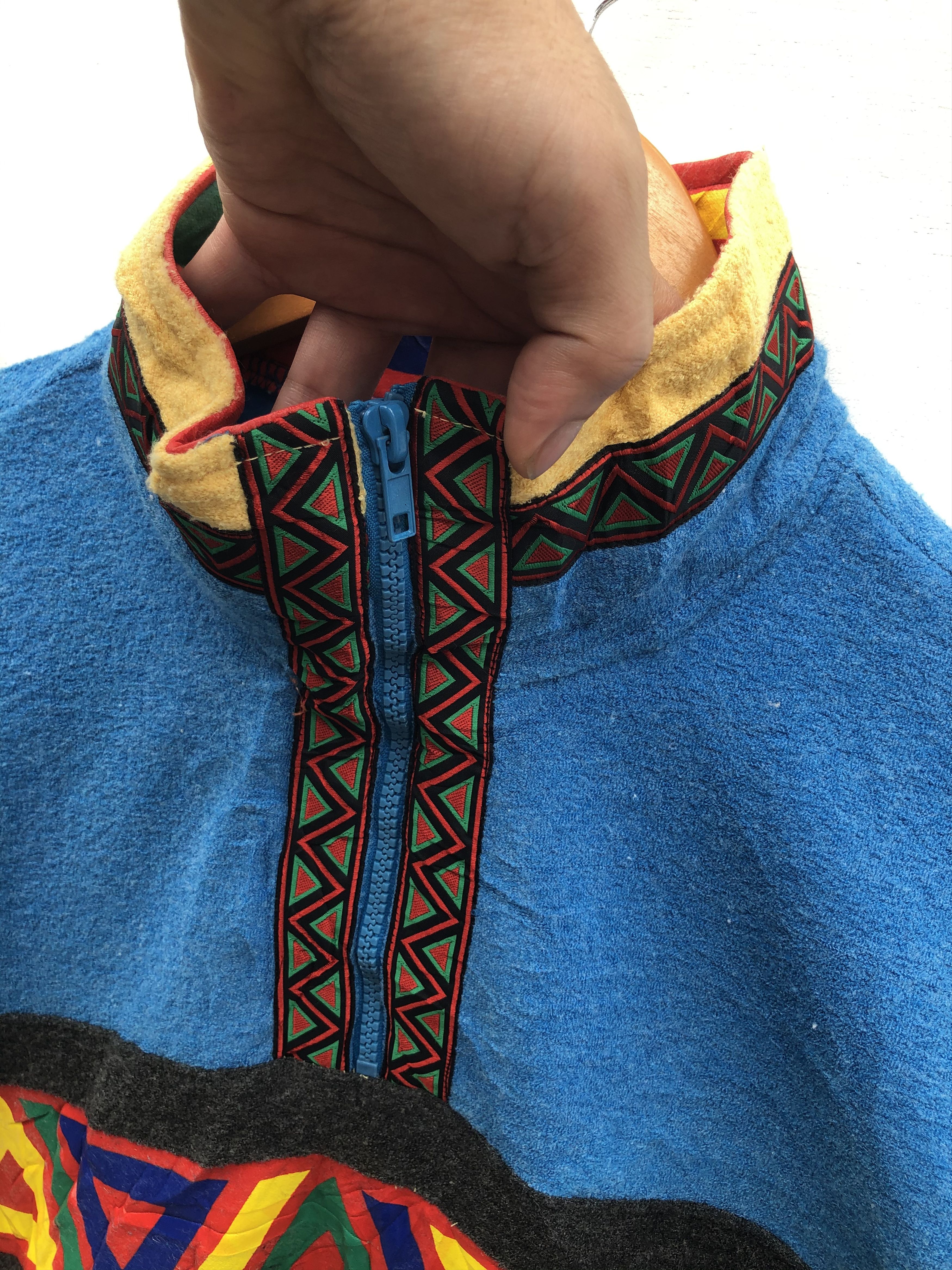 Japanese Brand × Vintage VINTAGE NAVAJO STYLE PATTERN FLEECE HALFZIPPER PULLOVER Size US L / EU 52-54 / 3 - 7 Thumbnail