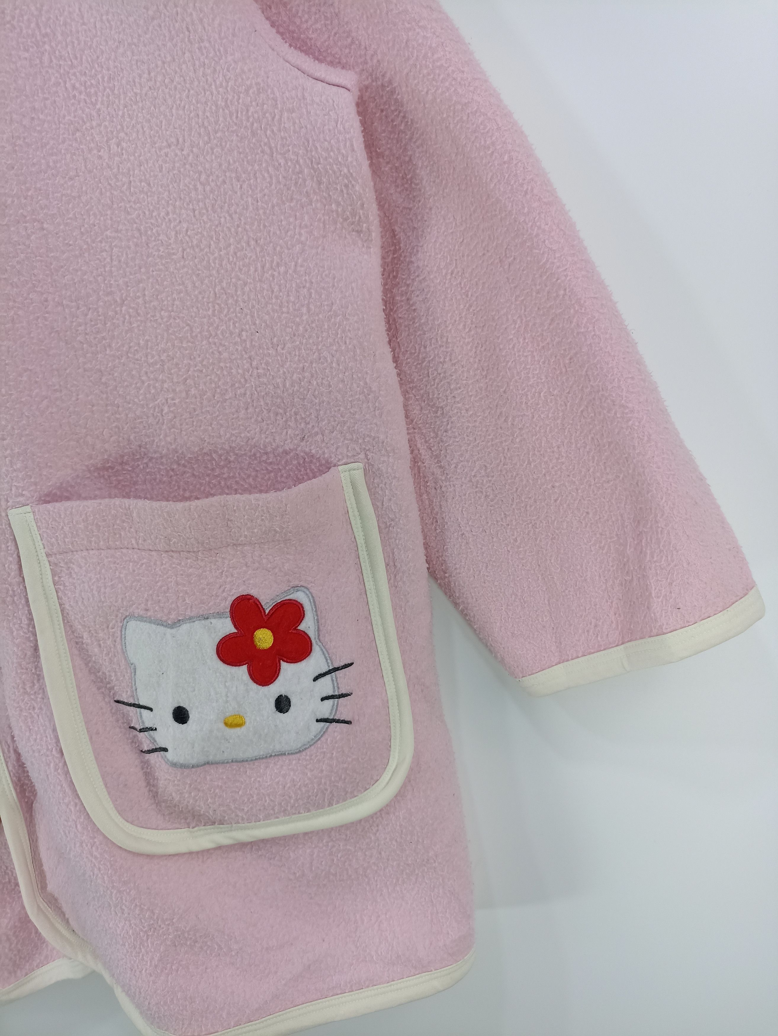Cartoon Network × Japanese Brand × Vintage Vintage Hello Kitty Fleece Embroidered Size US M / EU 48-50 / 2 - 2 Thumbnail