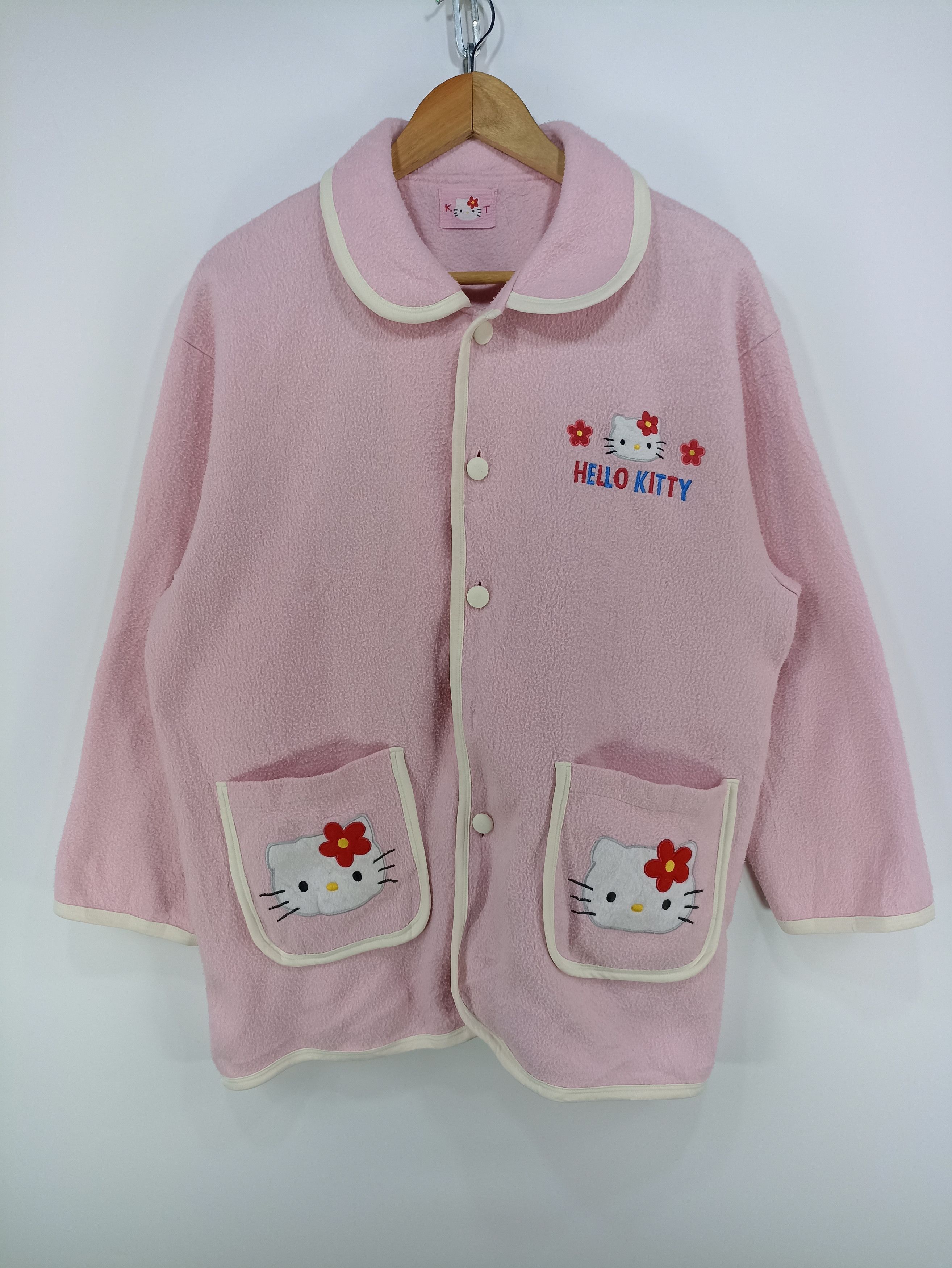 Vintage Hello Kitty Fleece Embroidered