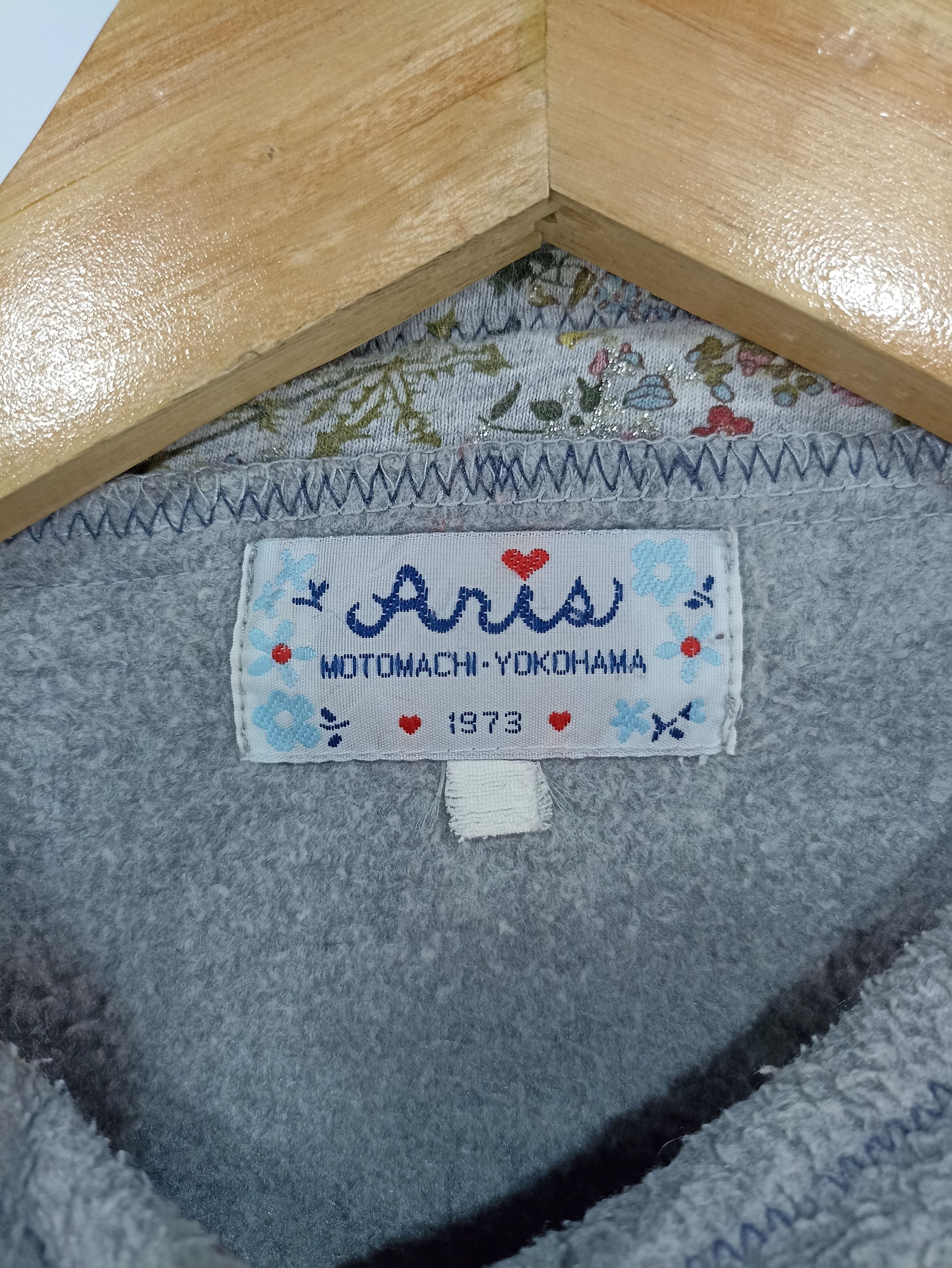 Designer × Japanese Brand × Vintage Vintage Motomachi-Yokohama Fleece Trim Floral Size US M / EU 48-50 / 2 - 6 Thumbnail