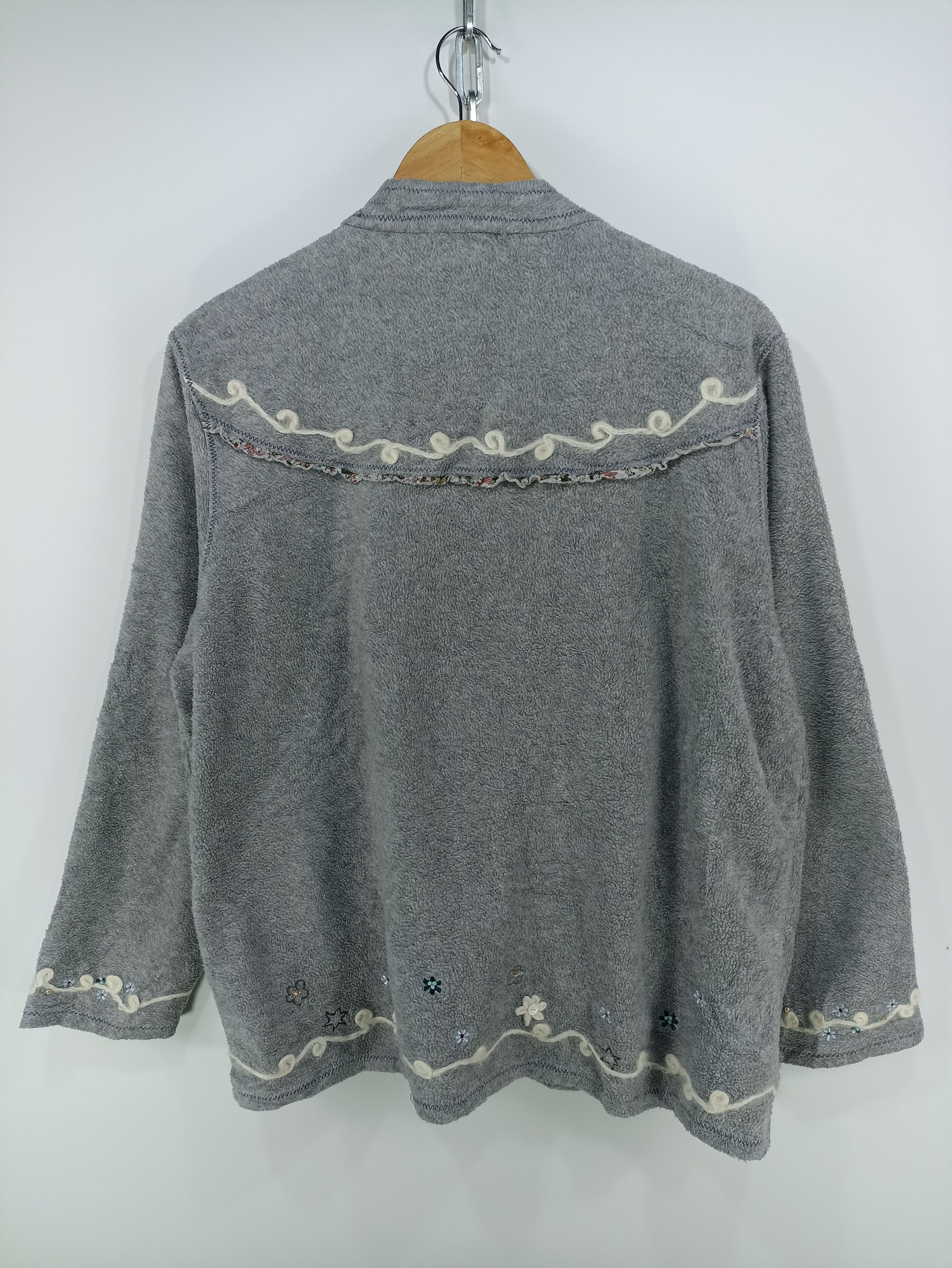 Designer × Japanese Brand × Vintage Vintage Motomachi-Yokohama Fleece Trim Floral Size US M / EU 48-50 / 2 - 4 Thumbnail