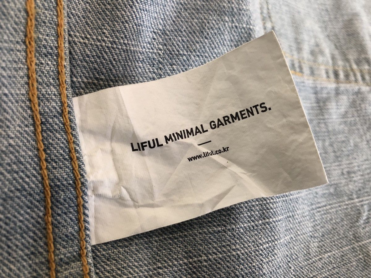 LIFUL MINIMAL GARMENTS Two Pockets Casual Fit Denim Jacket Size US M / EU 48-50 / 2 - 19 Thumbnail