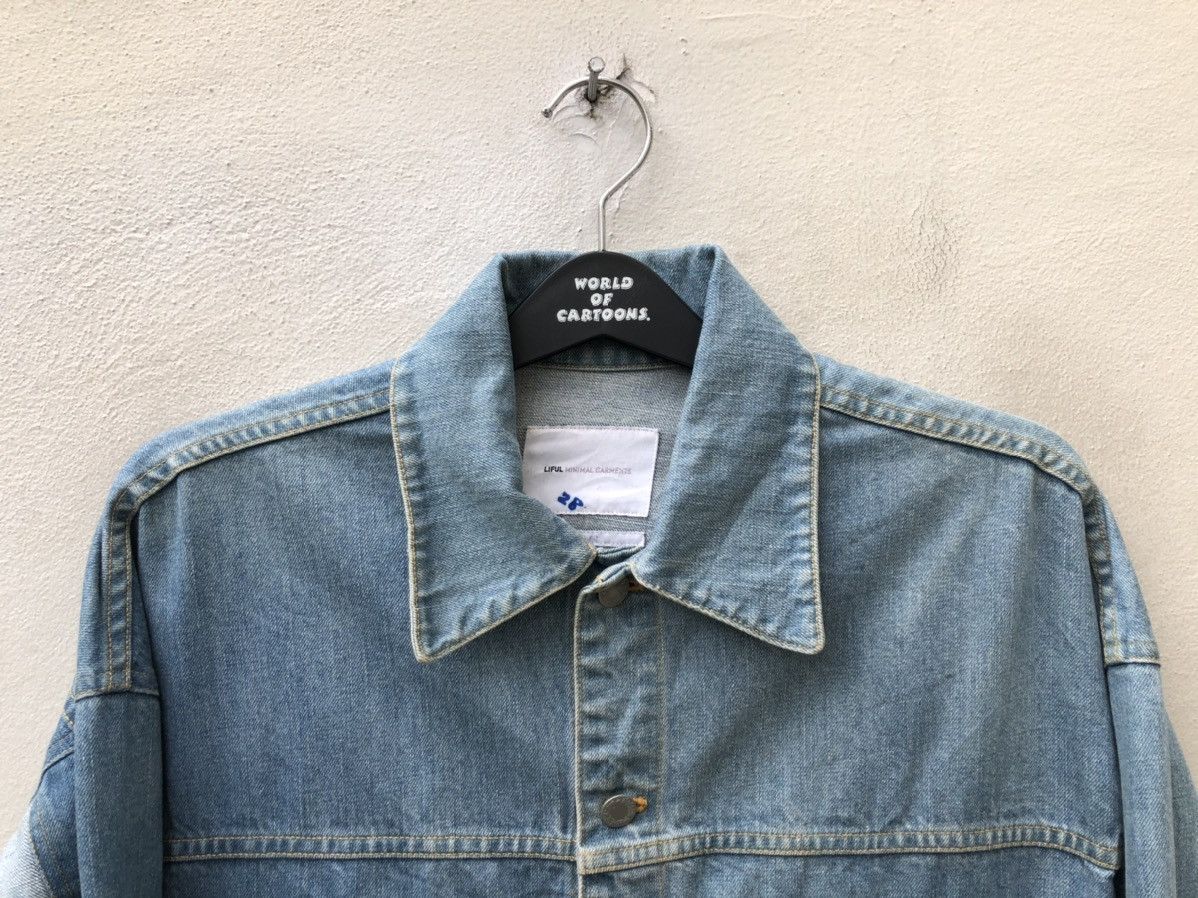 LIFUL MINIMAL GARMENTS Two Pockets Casual Fit Denim Jacket Size US M / EU 48-50 / 2 - 2 Thumbnail
