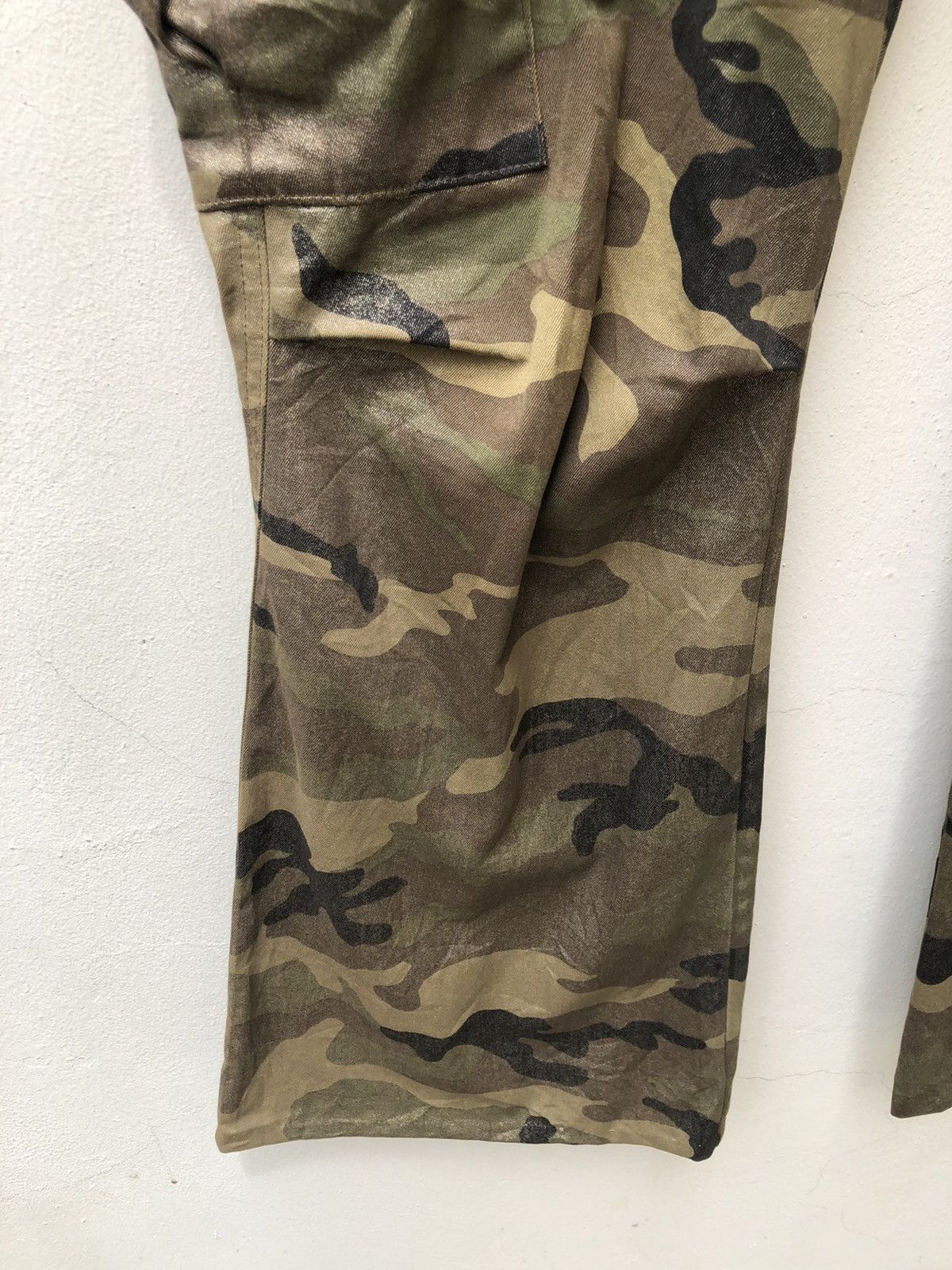 DRESSTERIOR Dress Camp Japan Shiny Camo Parachute Flare Cargo Trouser Size US 31 - 12 Thumbnail