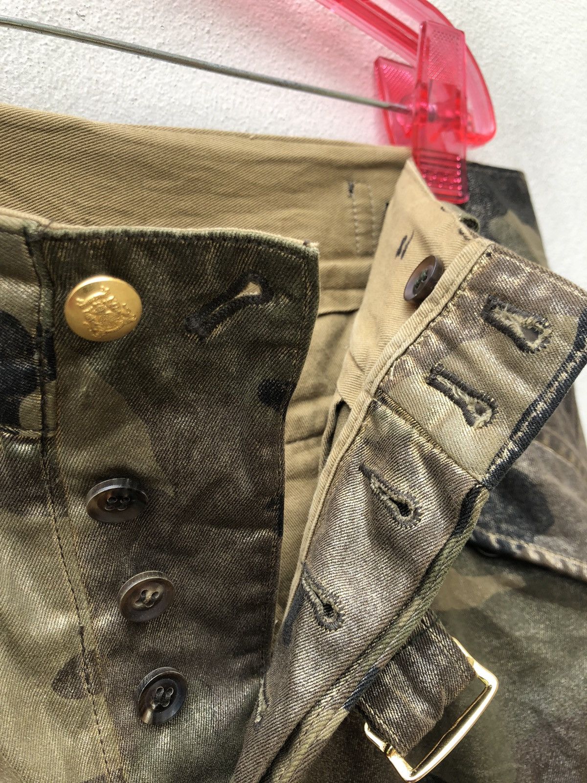 DRESSTERIOR Dress Camp Japan Shiny Camo Parachute Flare Cargo Trouser Size US 31 - 9 Thumbnail