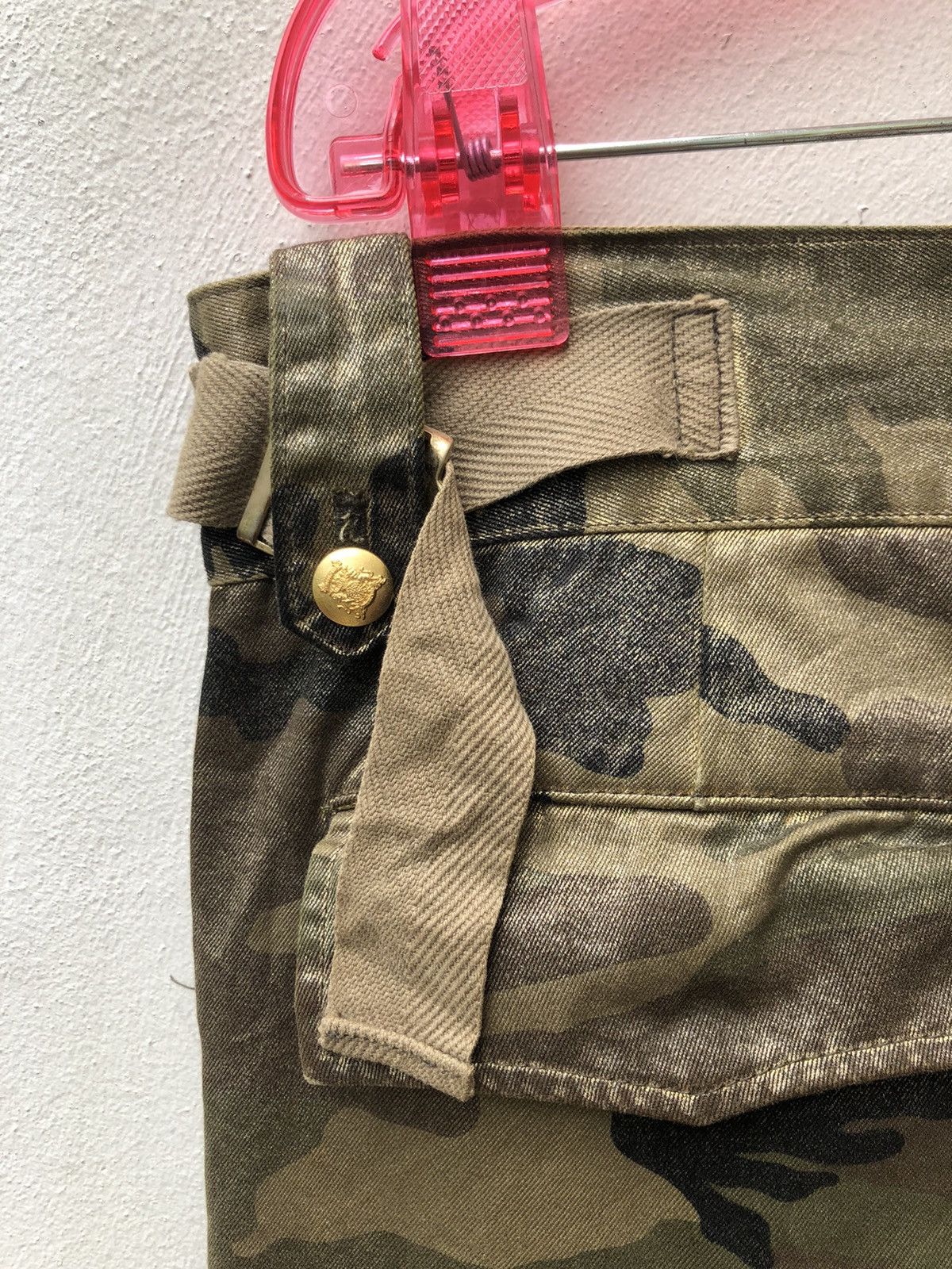 DRESSTERIOR Dress Camp Japan Shiny Camo Parachute Flare Cargo Trouser Size US 31 - 16 Thumbnail