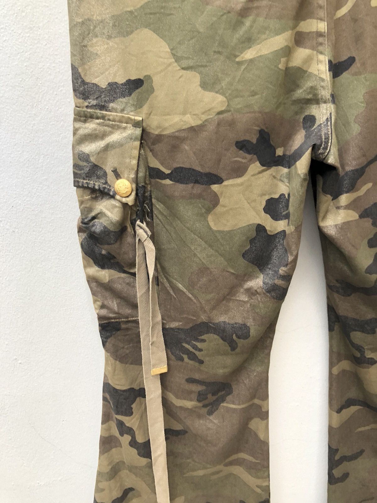 DRESSTERIOR Dress Camp Japan Shiny Camo Parachute Flare Cargo Trouser Size US 31 - 17 Thumbnail