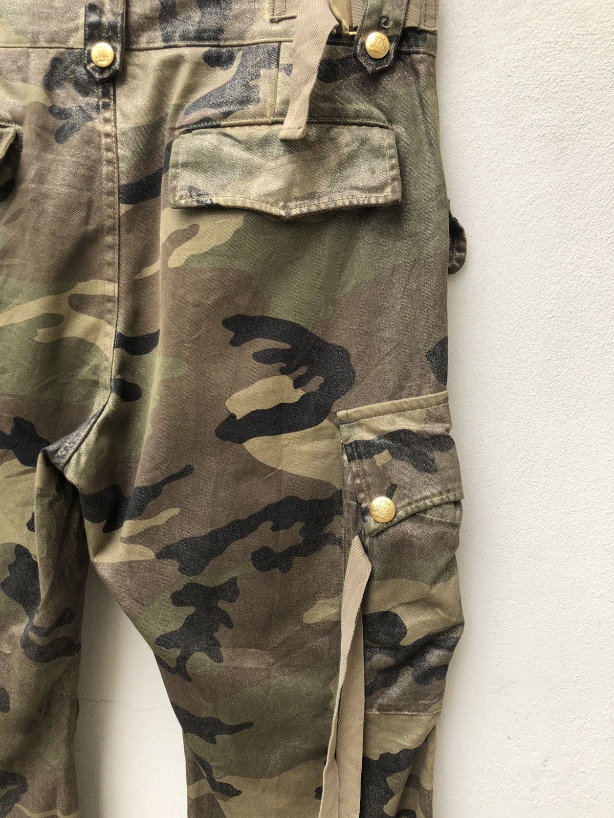DRESSTERIOR Dress Camp Japan Shiny Camo Parachute Flare Cargo Trouser Size US 31 - 19 Thumbnail