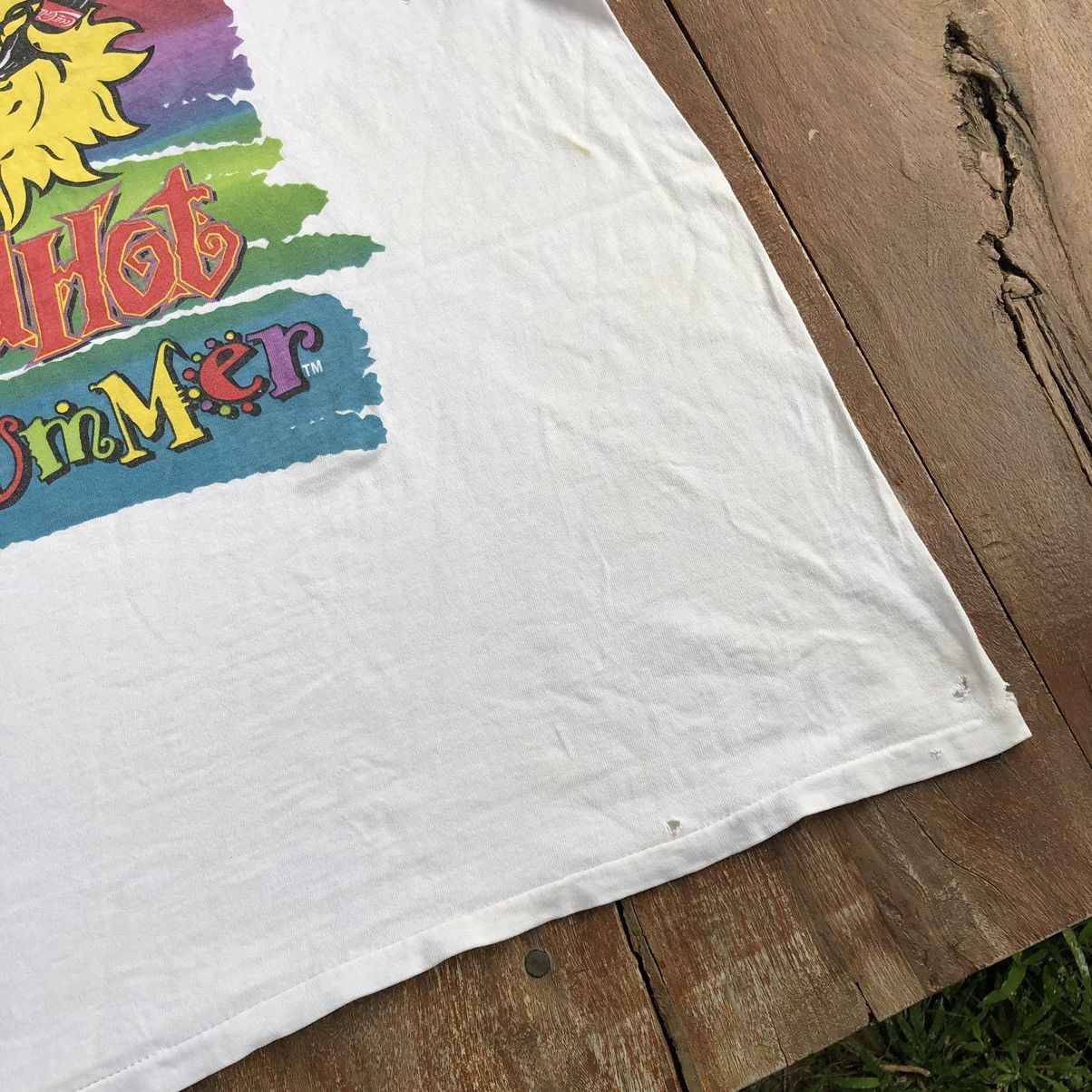 Vintage Vintage 90s Coca Cola Surf Style Distress T Shirt Size US L / EU 52-54 / 3 - 16 Thumbnail