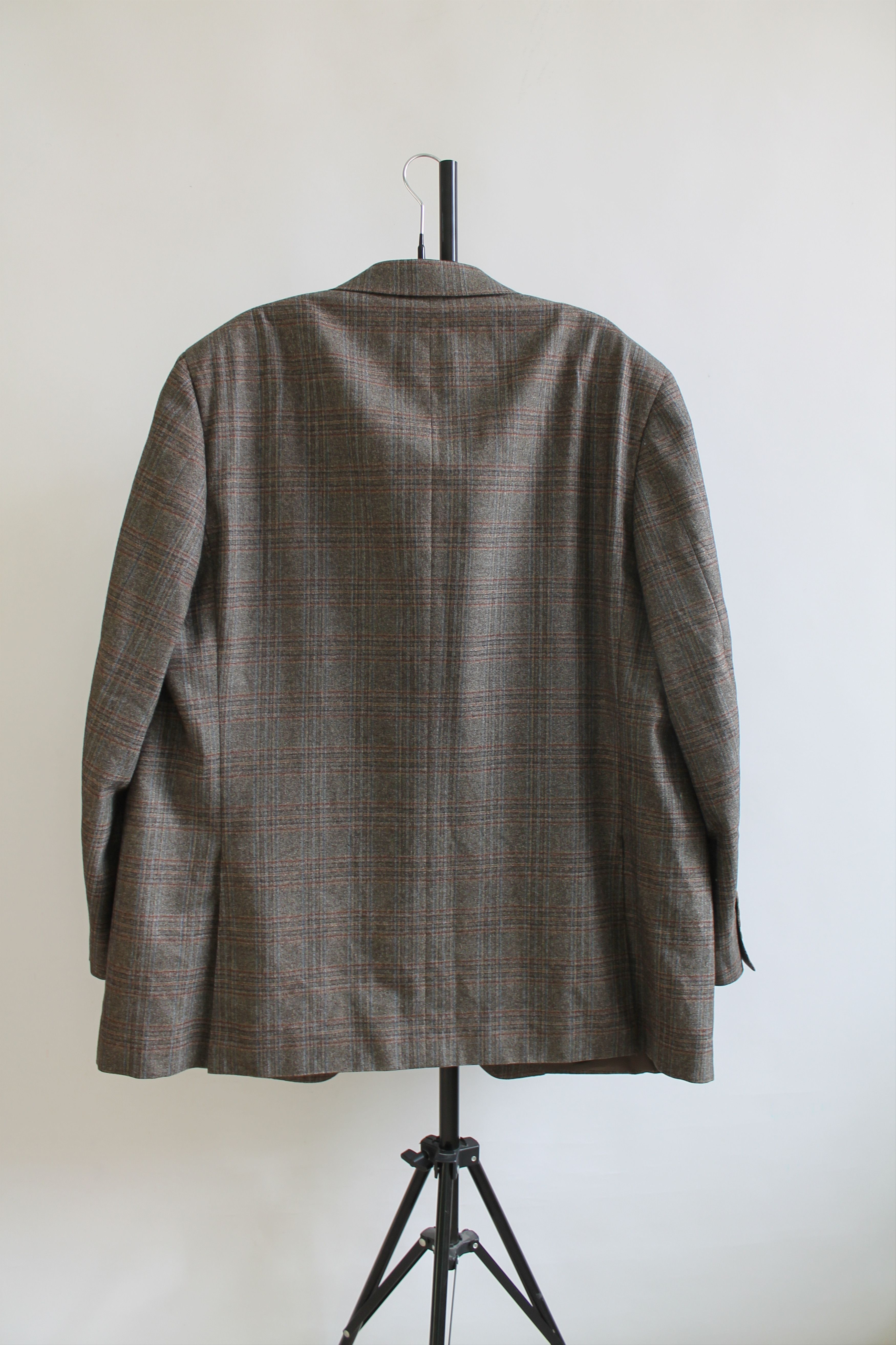 Canali CANALI 100% Wool Plaid Blazer Jacket IT 56 us 46R Size 46R - 6 Thumbnail