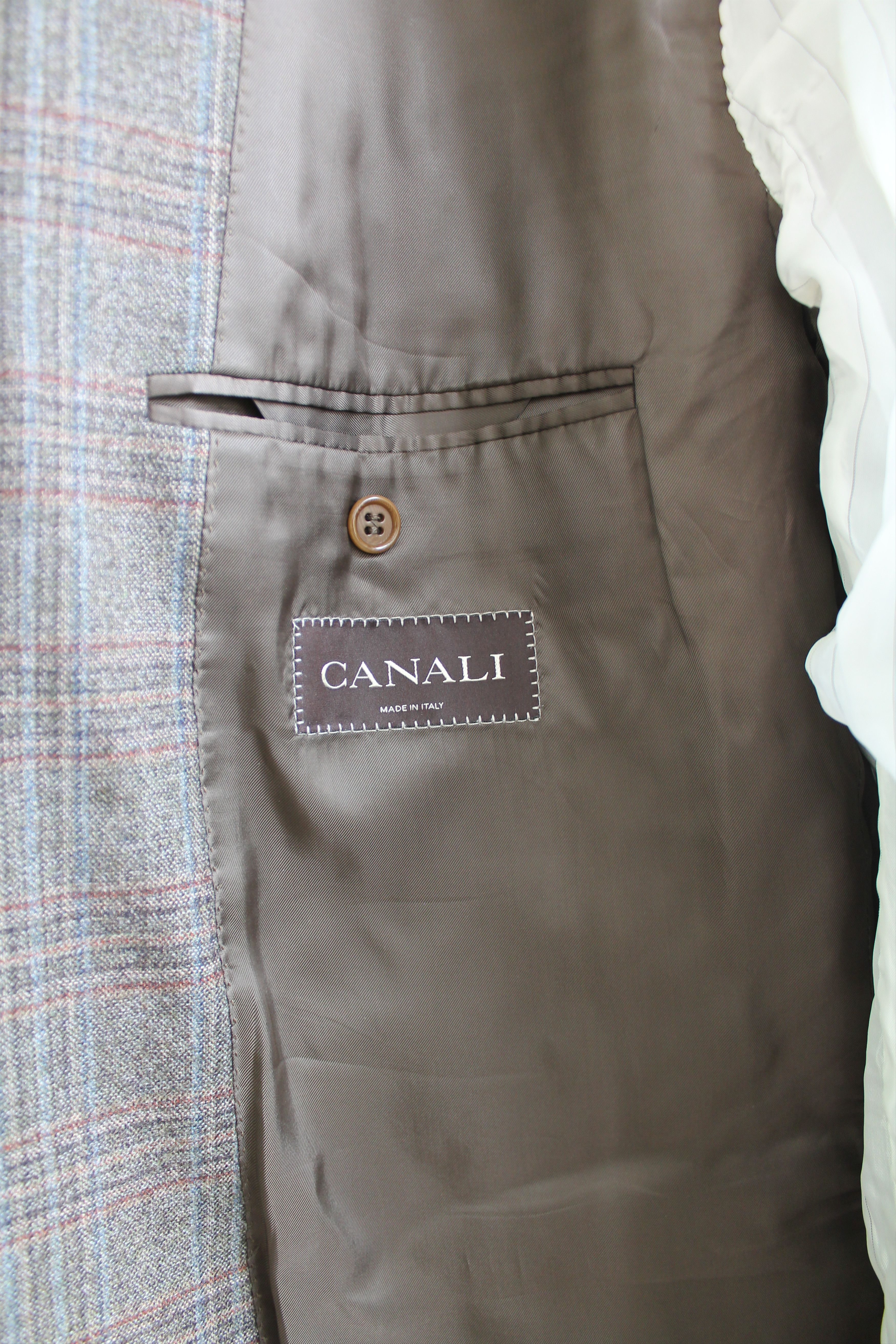 Canali CANALI 100% Wool Plaid Blazer Jacket IT 56 us 46R Size 46R - 9 Thumbnail