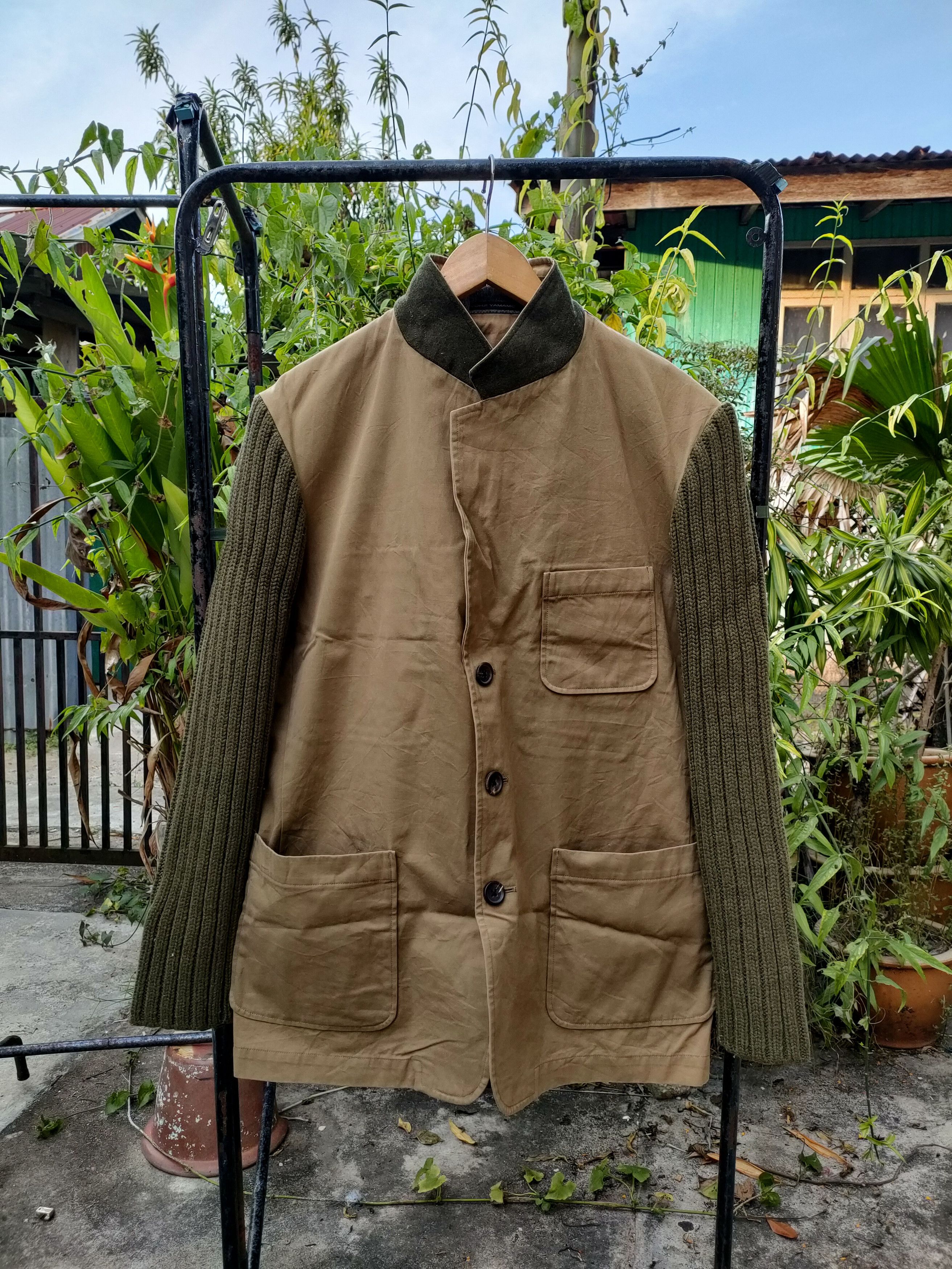 Yohji Yamamoto Yohji Yamamoto Knit Sleeve Jacket Size US L / EU 52-54 / 3 - 3 Thumbnail