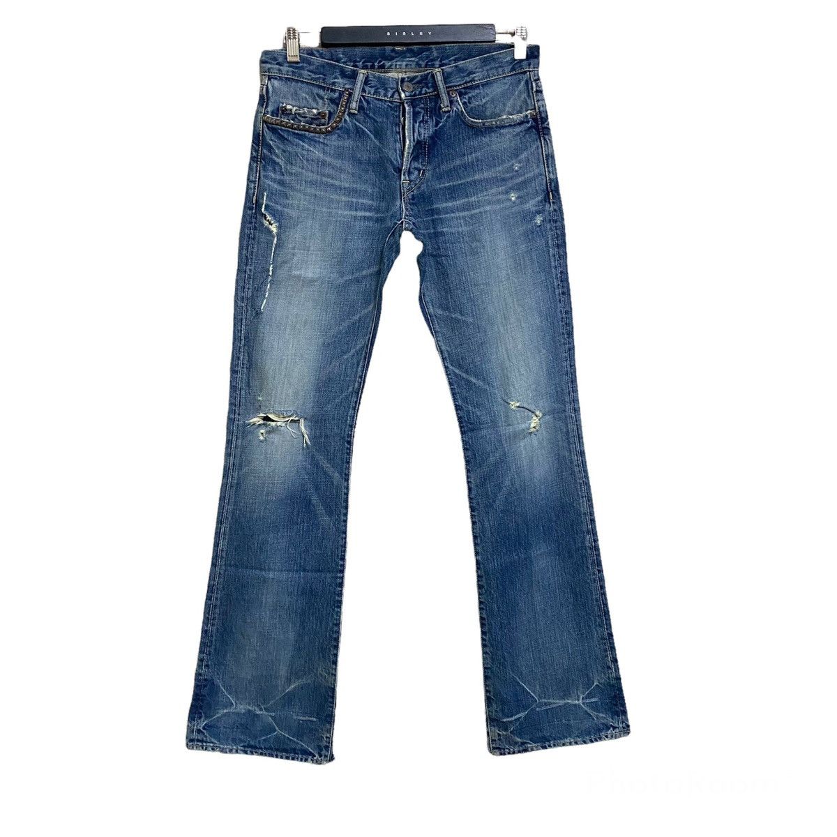 Hysteric Glamour Hysteric Glamour Distressed Denim Flares Jeans 32x31 Size US 32 / EU 48 - 1 Thumbnail