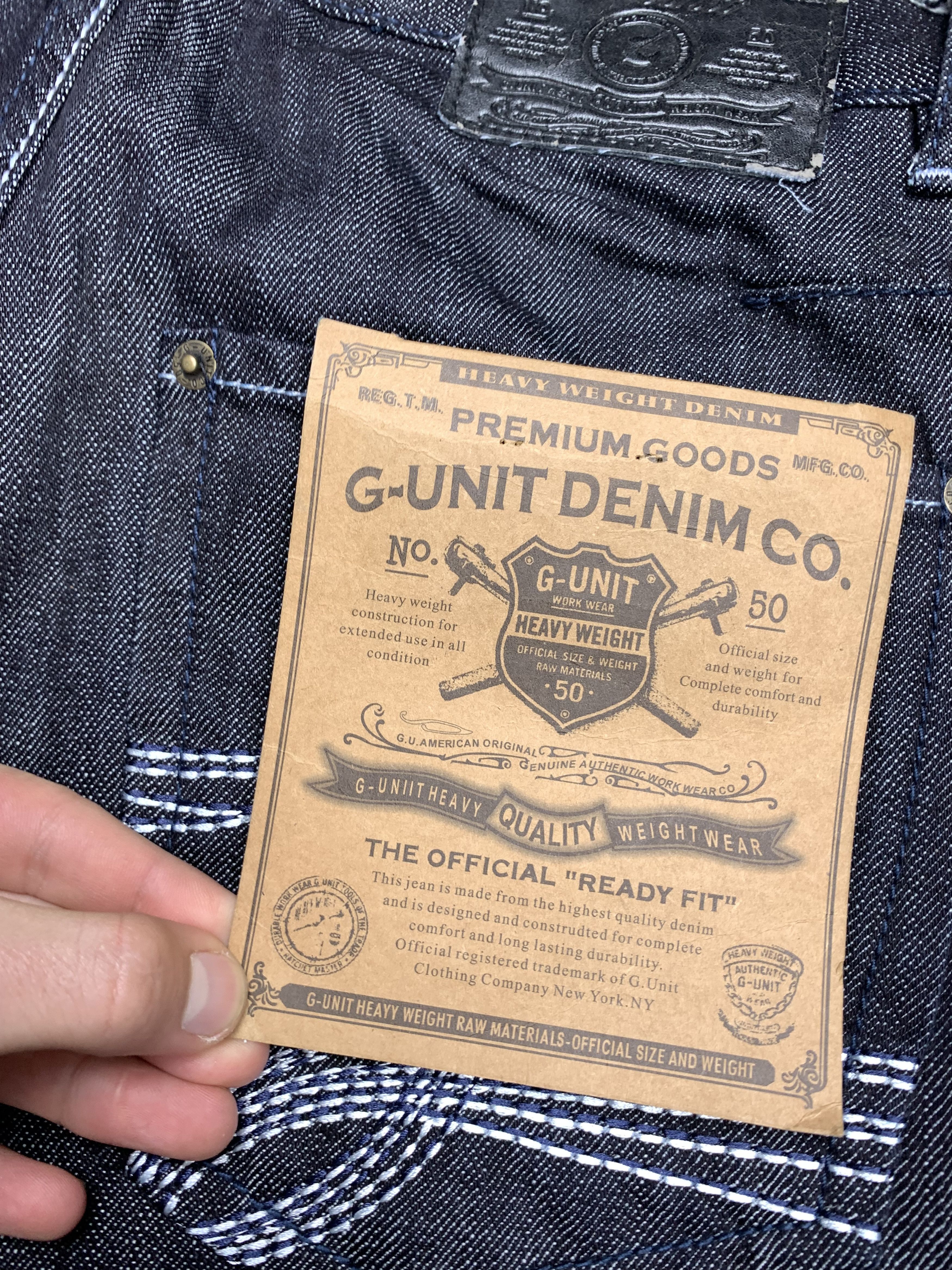 50 Cent Vintage G-Unit Denim Jeans 32 Size 50 Cent Size US 32 / EU 48 - 5 Thumbnail