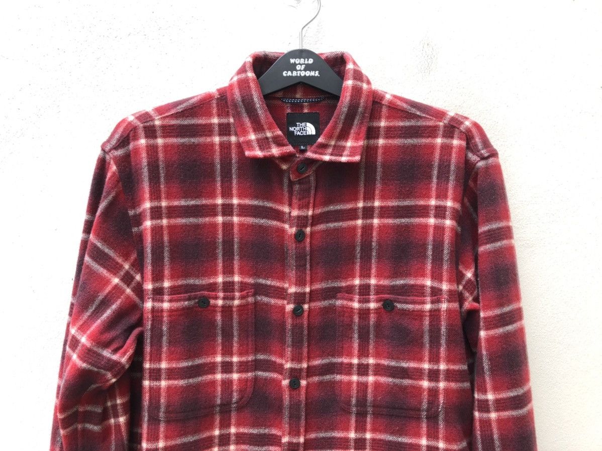 The North Face TNF Shadows Plaid Wool Flannel Shirt Size US M / EU 48-50 / 2 - 2 Thumbnail
